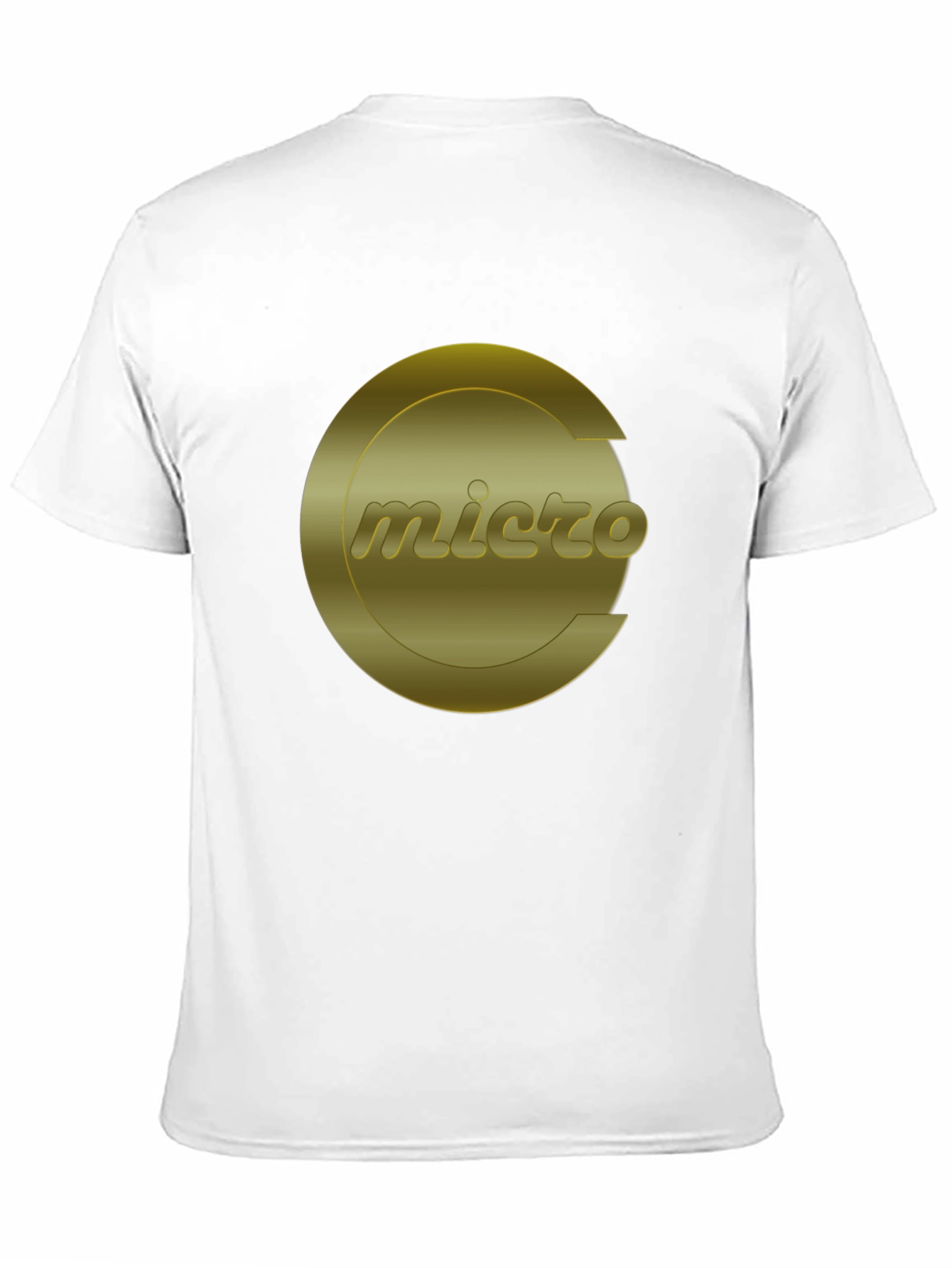 Micro Gold Logo Black T-Shirt