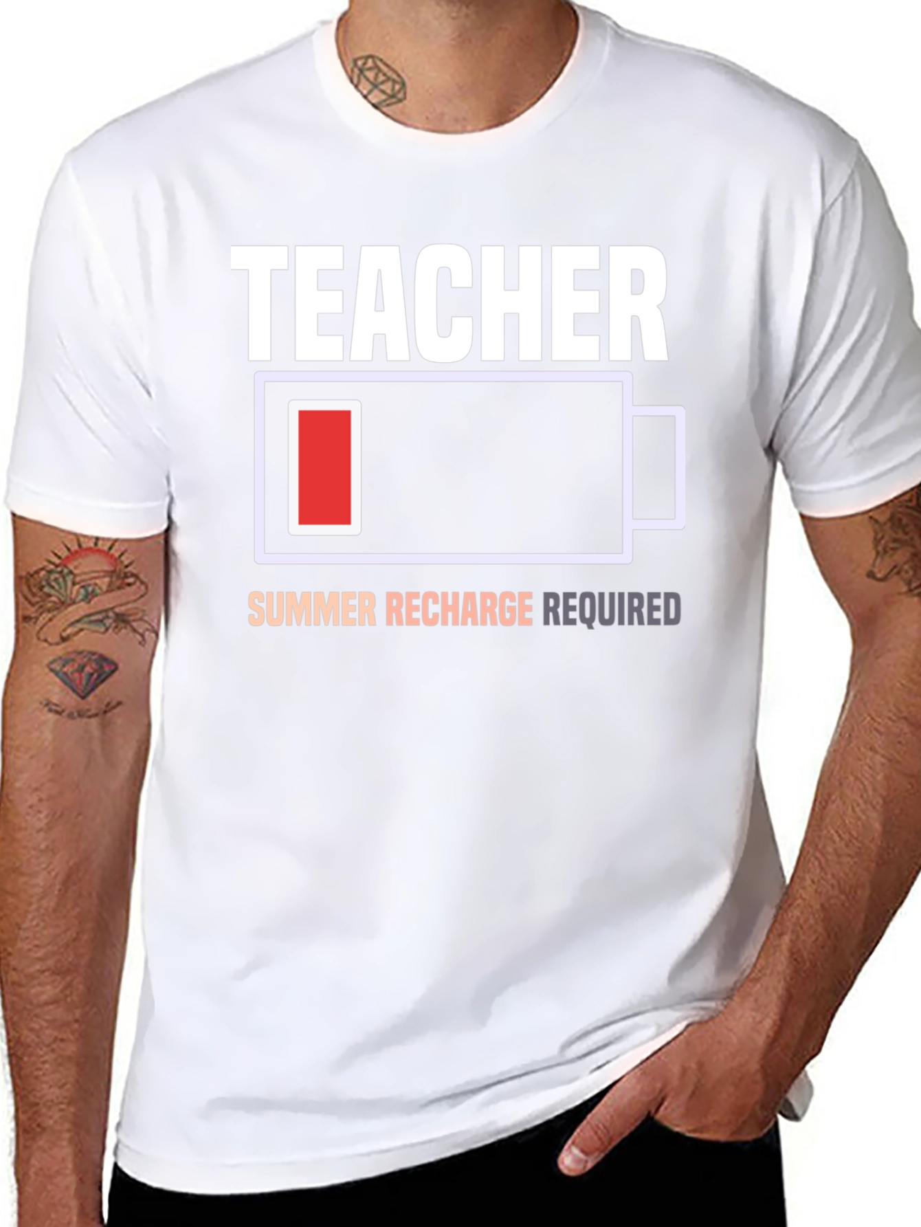 Teacher Summer Recharge Required T-Shirt