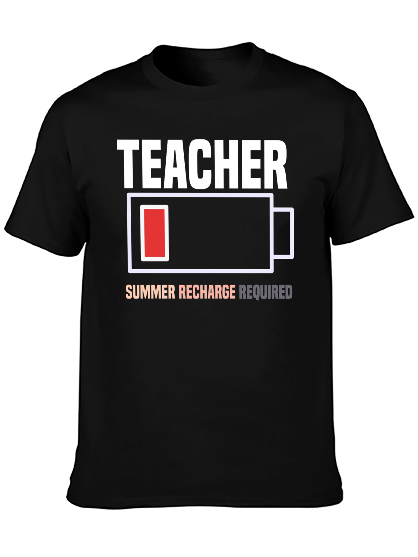 Teacher Summer Recharge Required T-Shirt