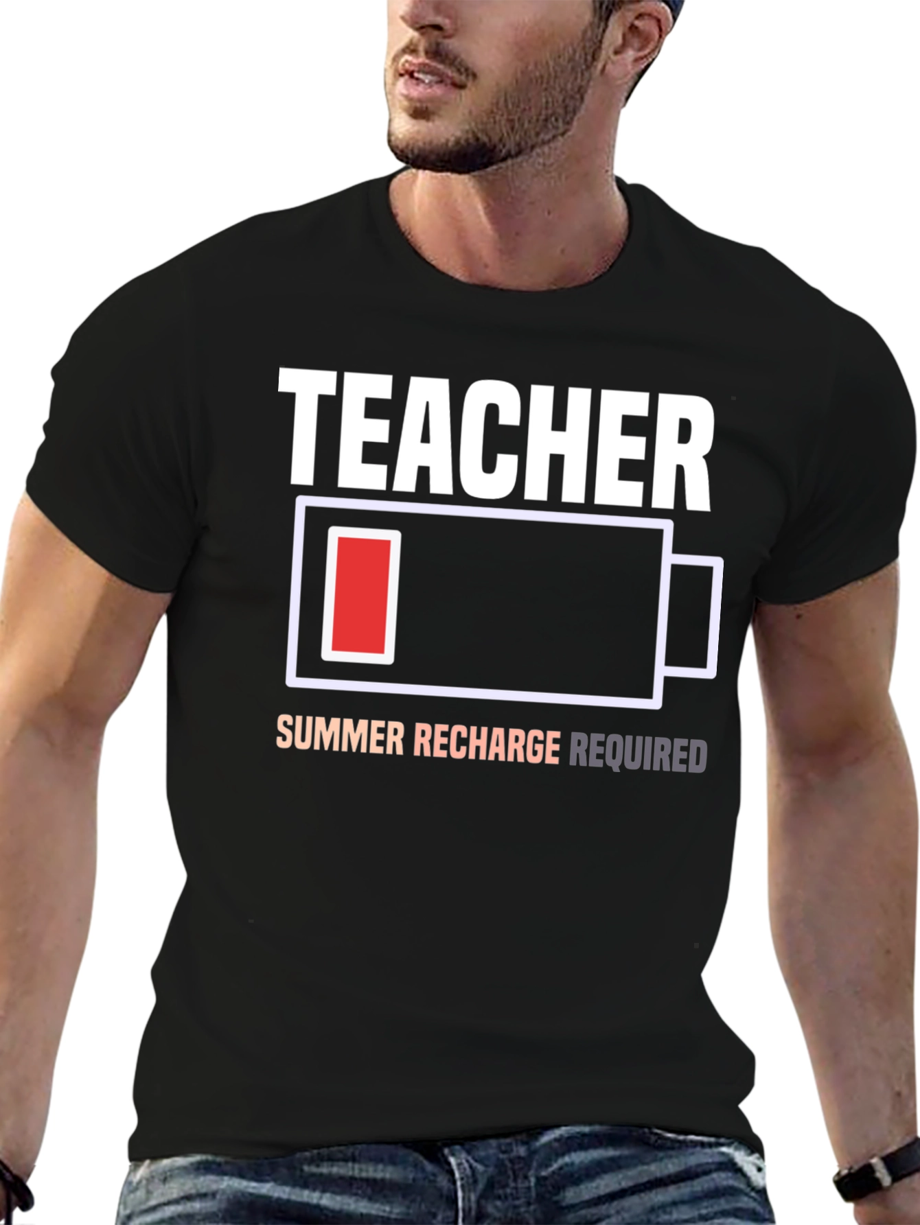 Teacher Summer Recharge Required T-Shirt