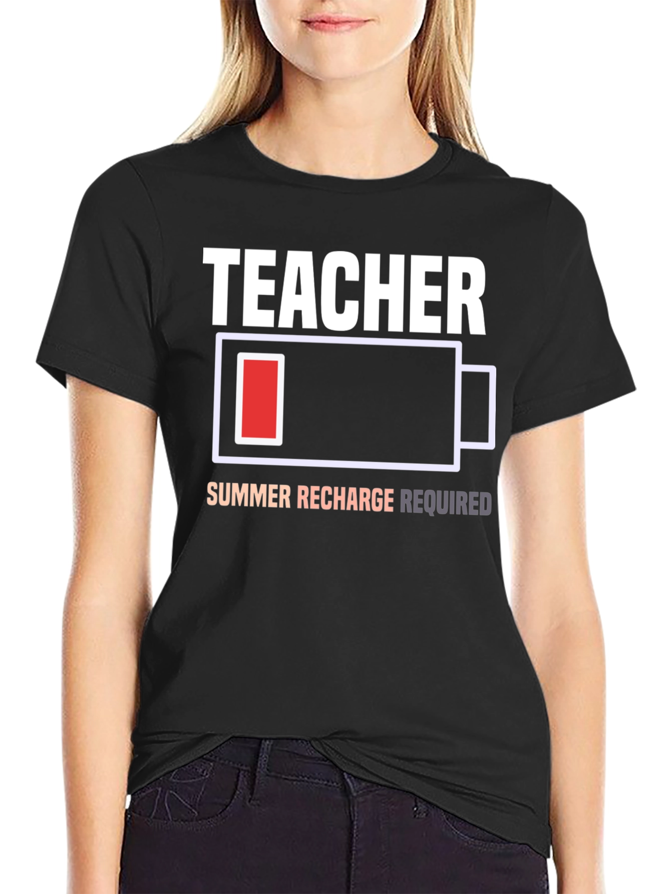 Teacher Summer Recharge Required T-Shirt