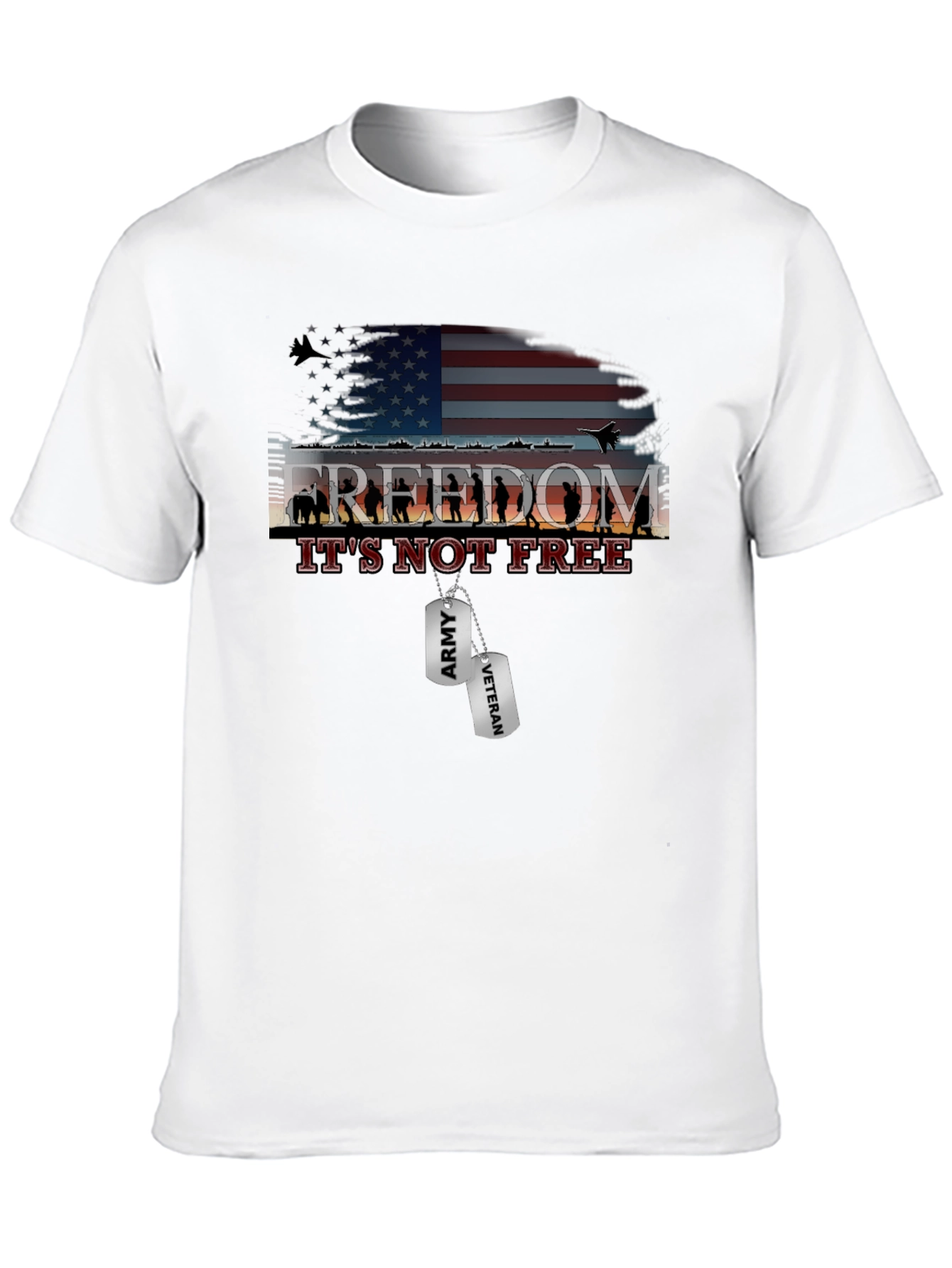 Freedom Isnt Free Graphic T-Shirt - Army Veteran Tribute