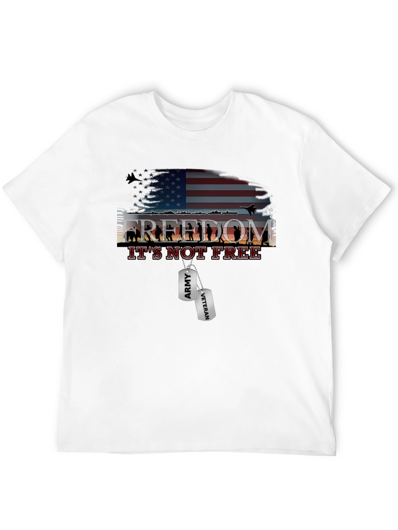 Freedom Isnt Free Graphic T-Shirt - Army Veteran Tribute