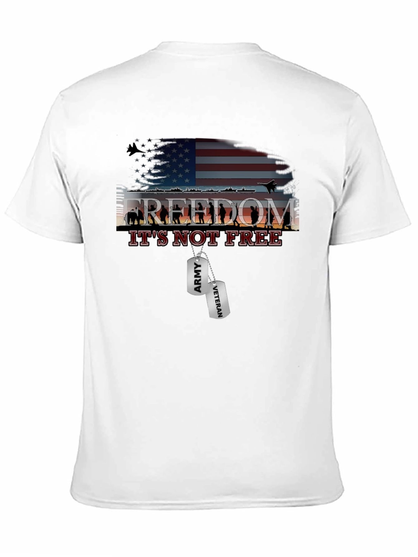 Freedom Isnt Free Graphic T-Shirt - Army Veteran Tribute
