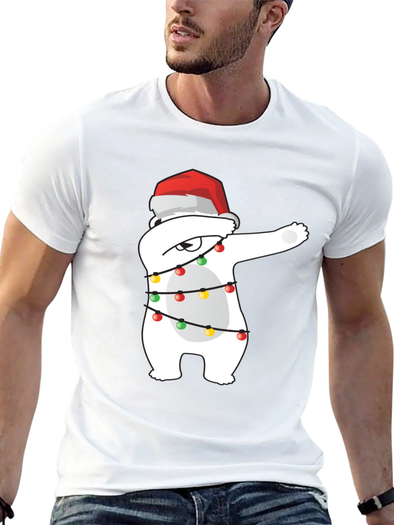 Holiday Dabbing Polar Bear T-Shirt