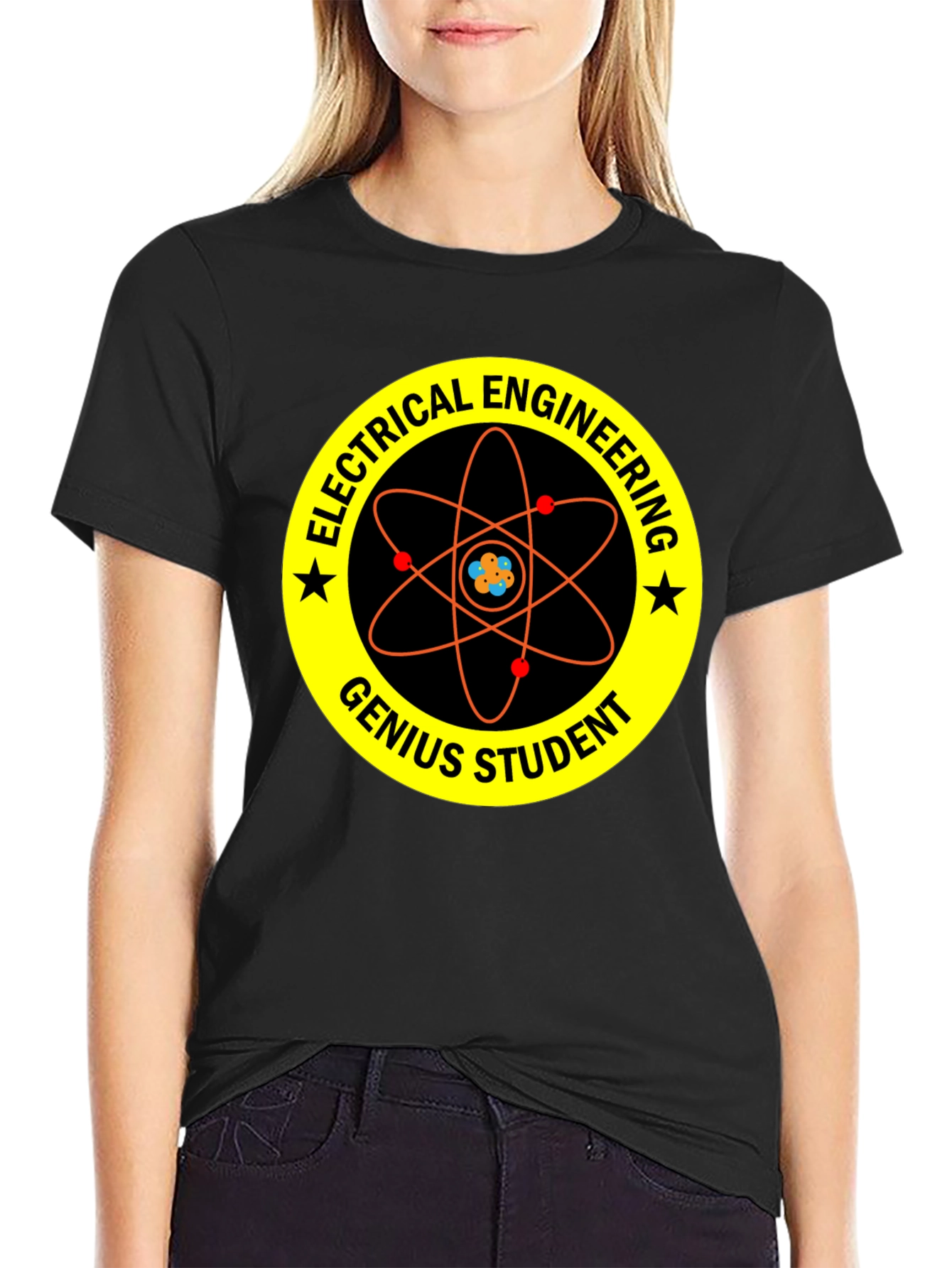Electrical Engineering Genius Student Black T-Shirt