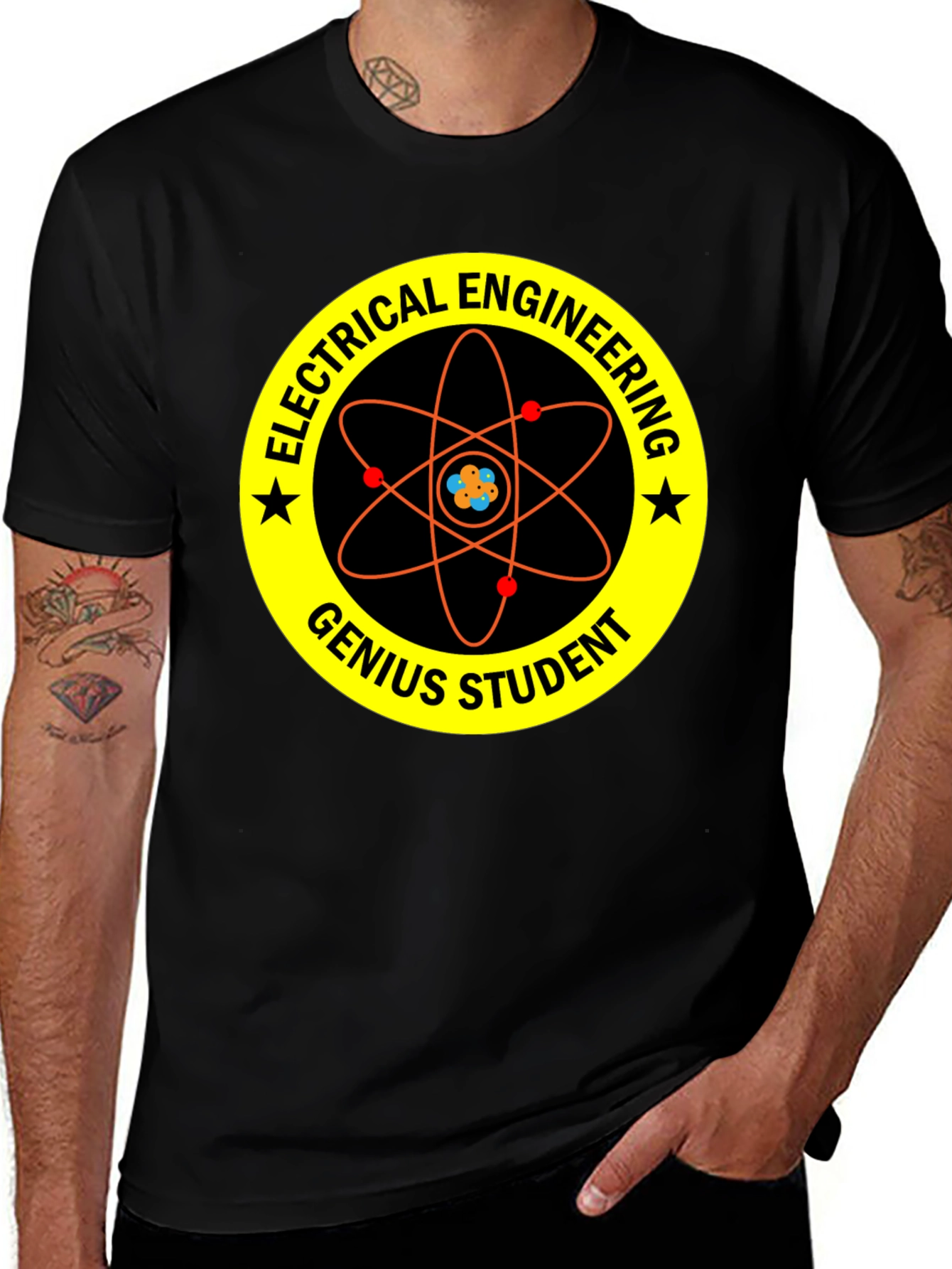 Electrical Engineering Genius Student Black T-Shirt