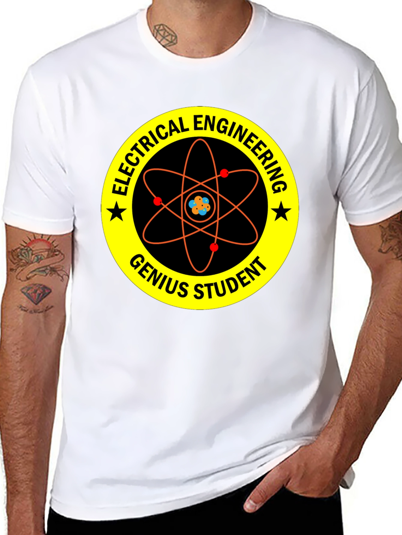 Electrical Engineering Genius Student Black T-Shirt