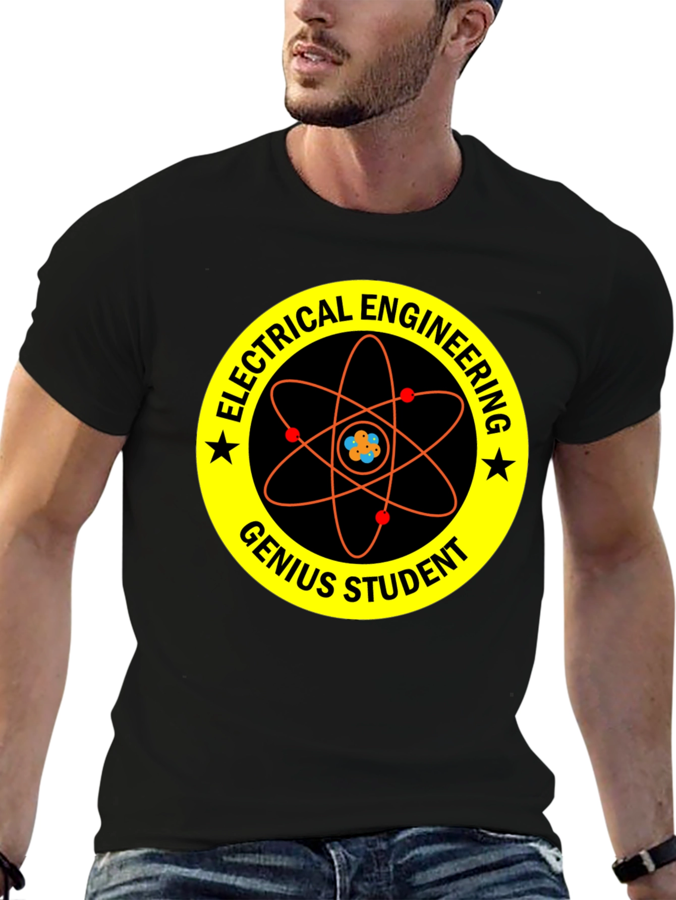 Electrical Engineering Genius Student Black T-Shirt