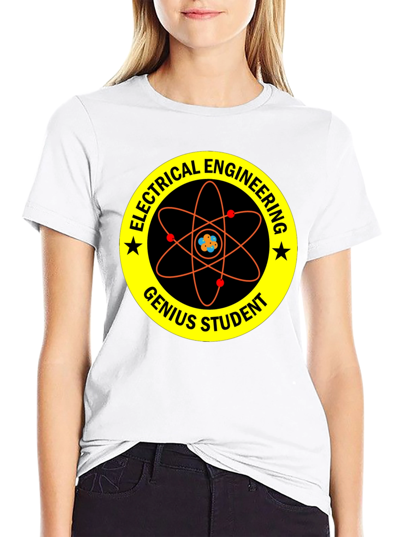 Electrical Engineering Genius Student Black T-Shirt