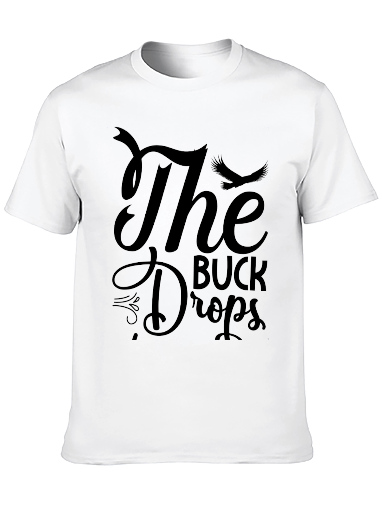 The Buck Drops Graphic Tee - Black