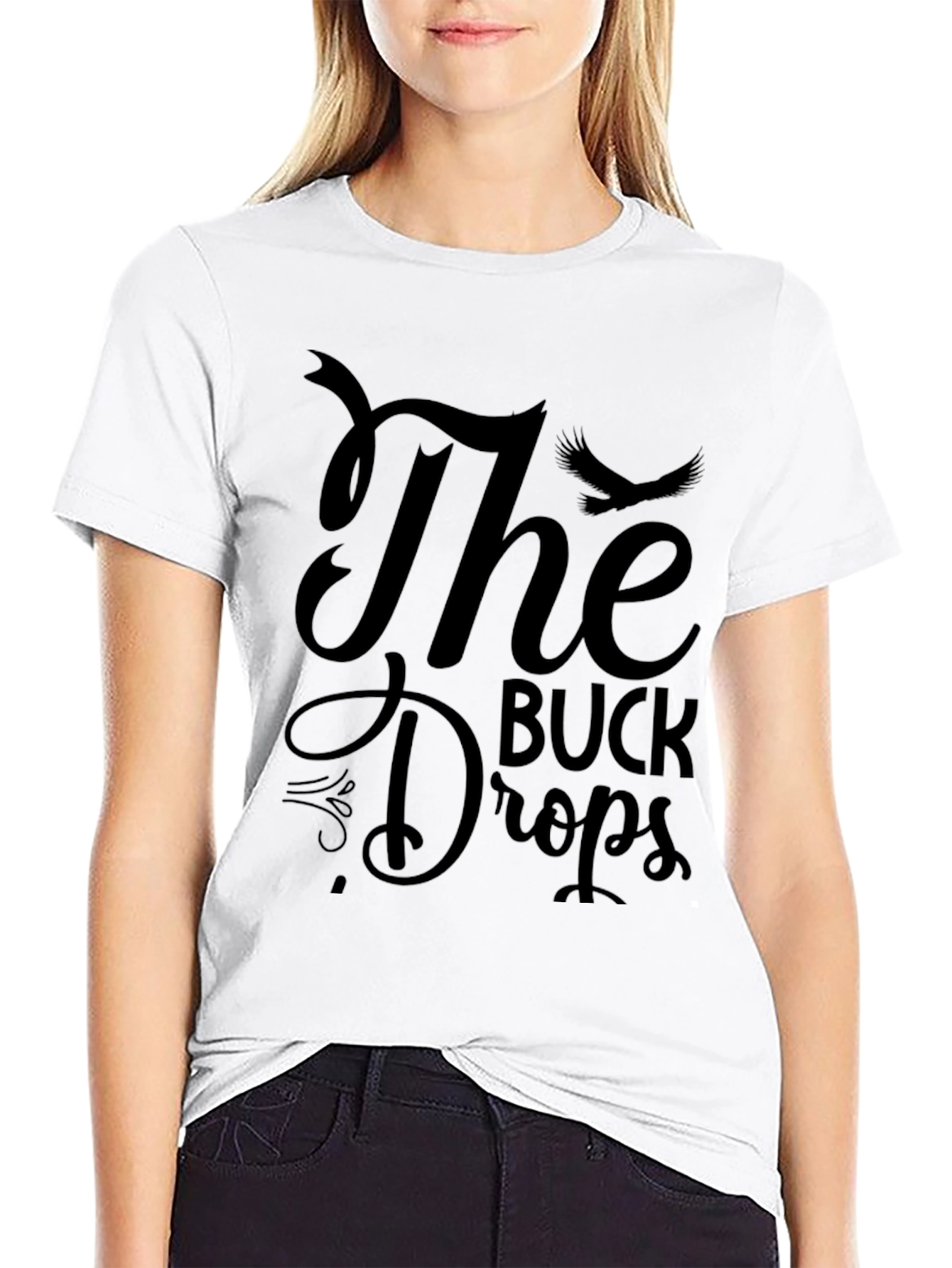 The Buck Drops Graphic Tee - Black
