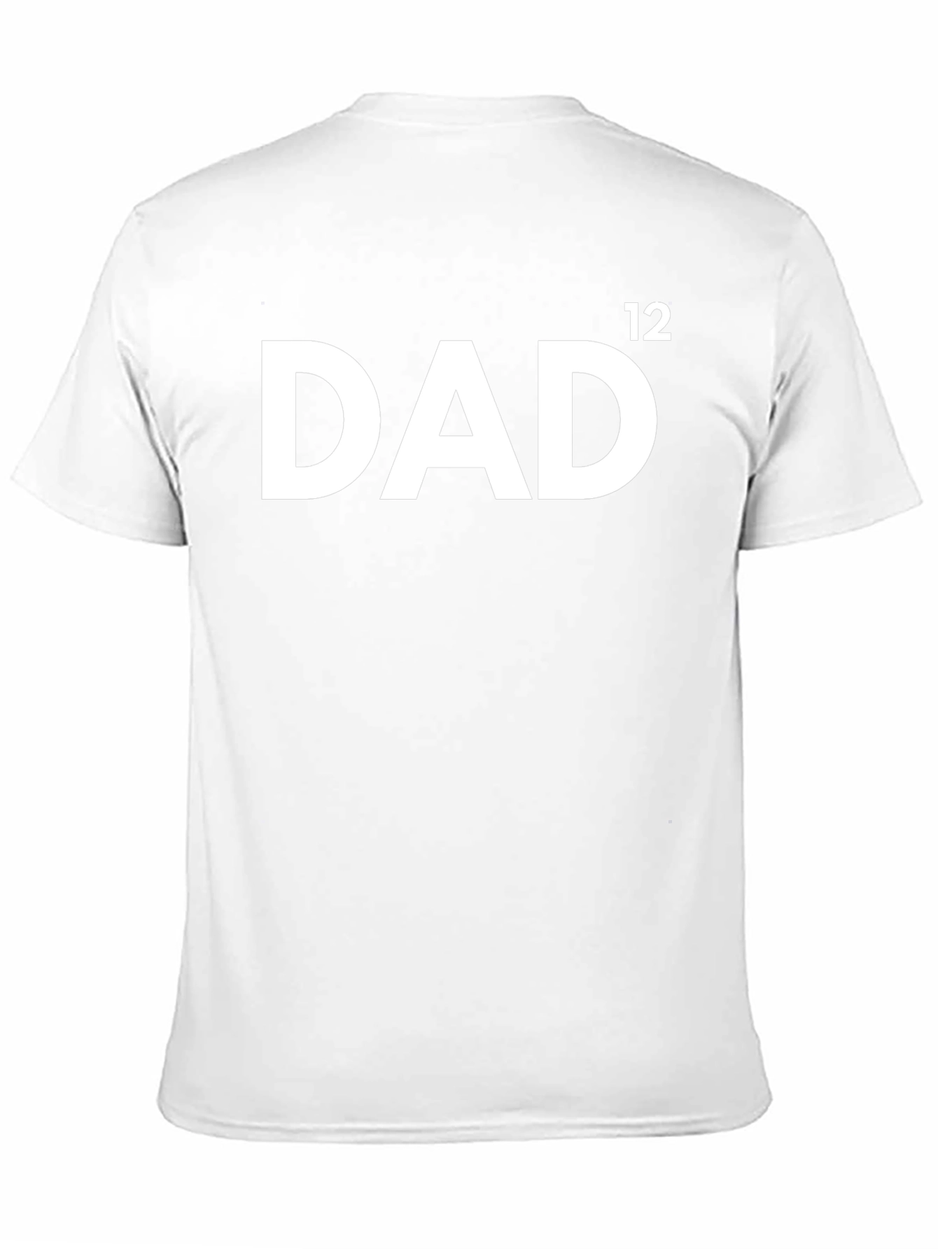 Dad 12 Funny Graphic T-Shirt - Black