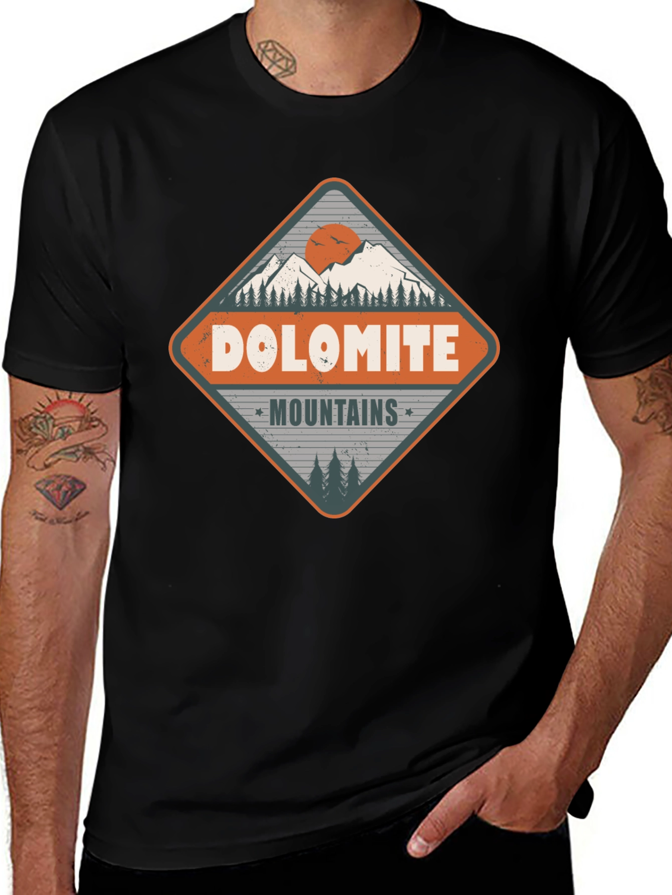 Dolomite Mountains Graphic Tee - Adventure Awaits