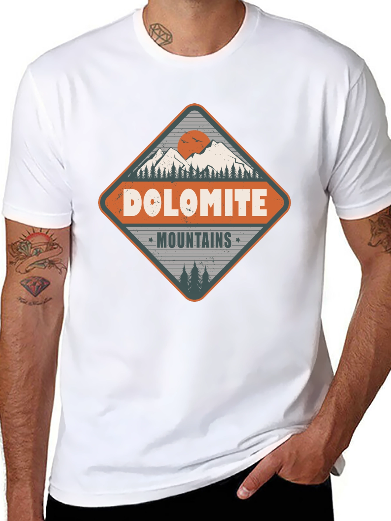 Dolomite Mountains Graphic Tee - Adventure Awaits