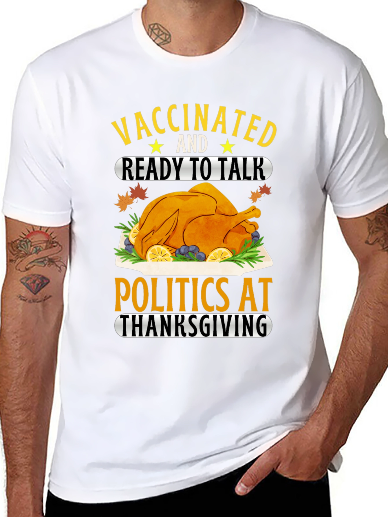 Vaccinated Thanksgiving T-Shirt