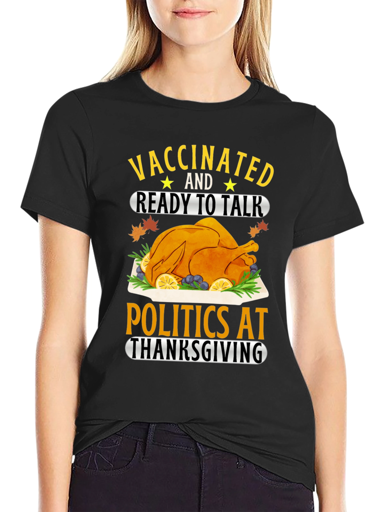 Vaccinated Thanksgiving T-Shirt