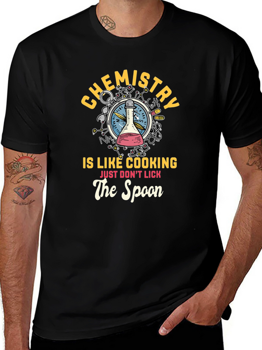Chemistry Cooking Spoon Graphic T-Shirt