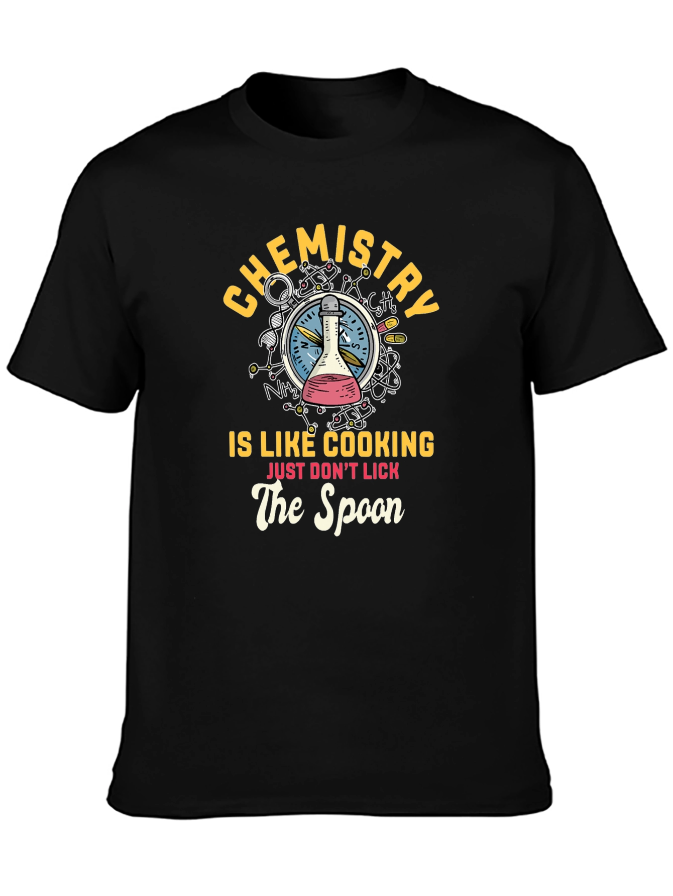 Chemistry Cooking Spoon Graphic T-Shirt