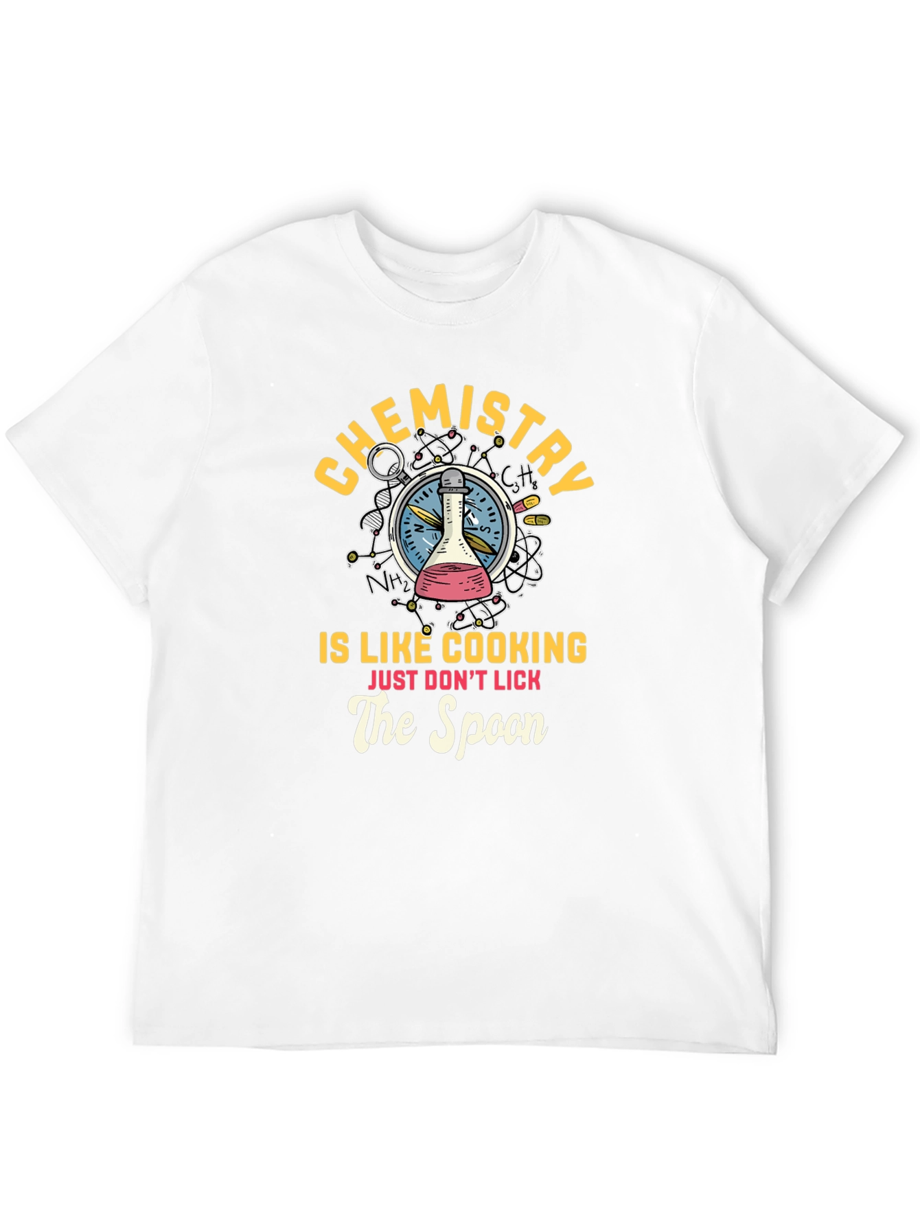 Chemistry Cooking Spoon Graphic T-Shirt