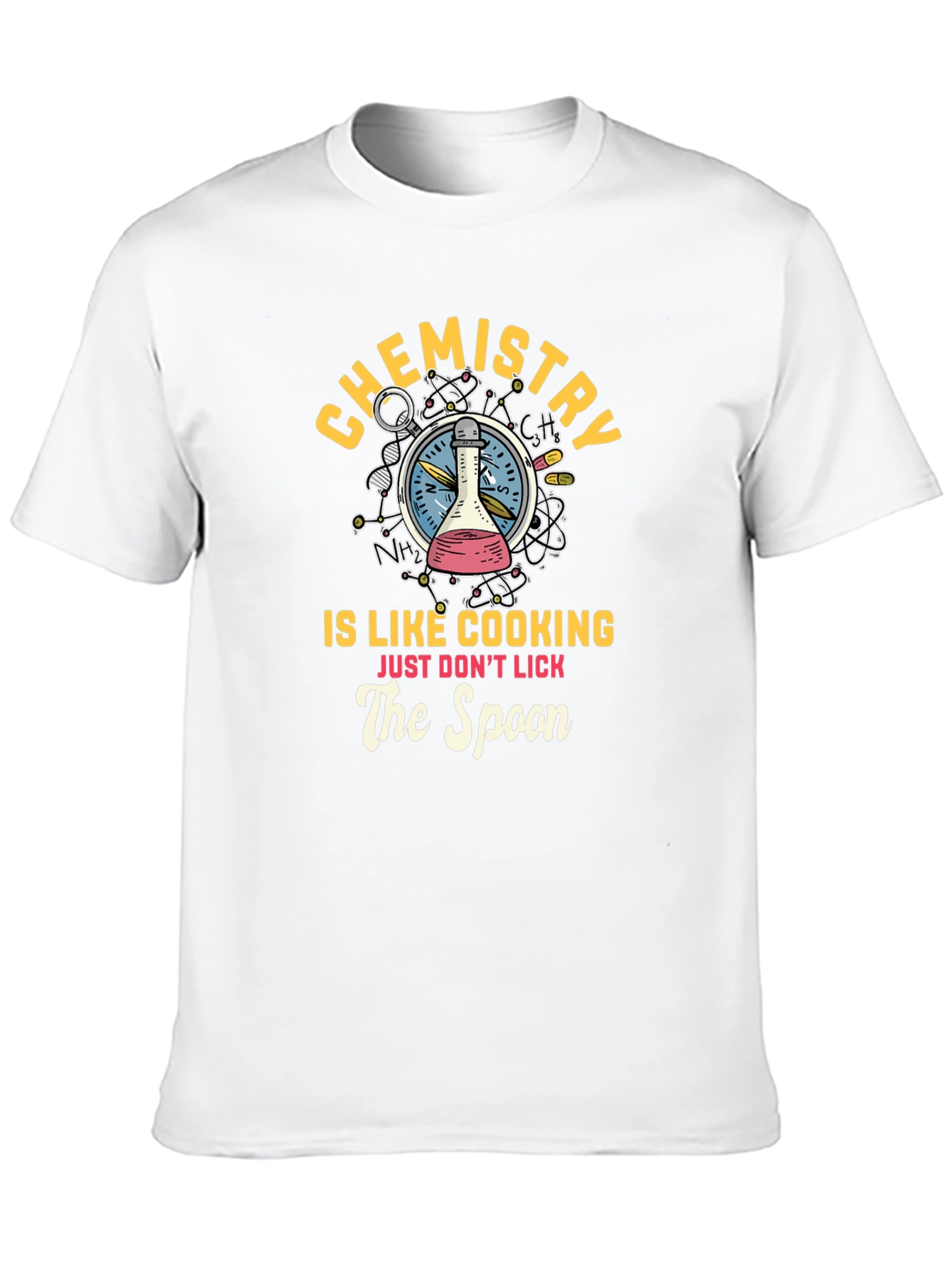 Chemistry Cooking Spoon Graphic T-Shirt