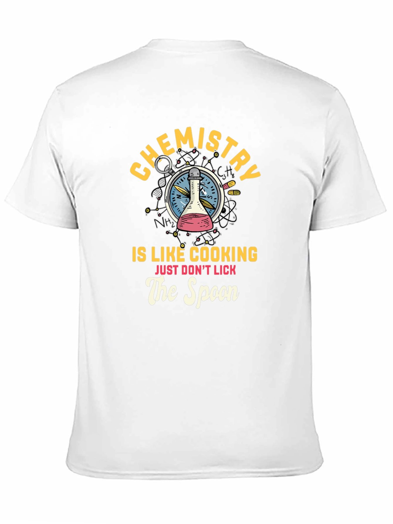 Chemistry Cooking Spoon Graphic T-Shirt