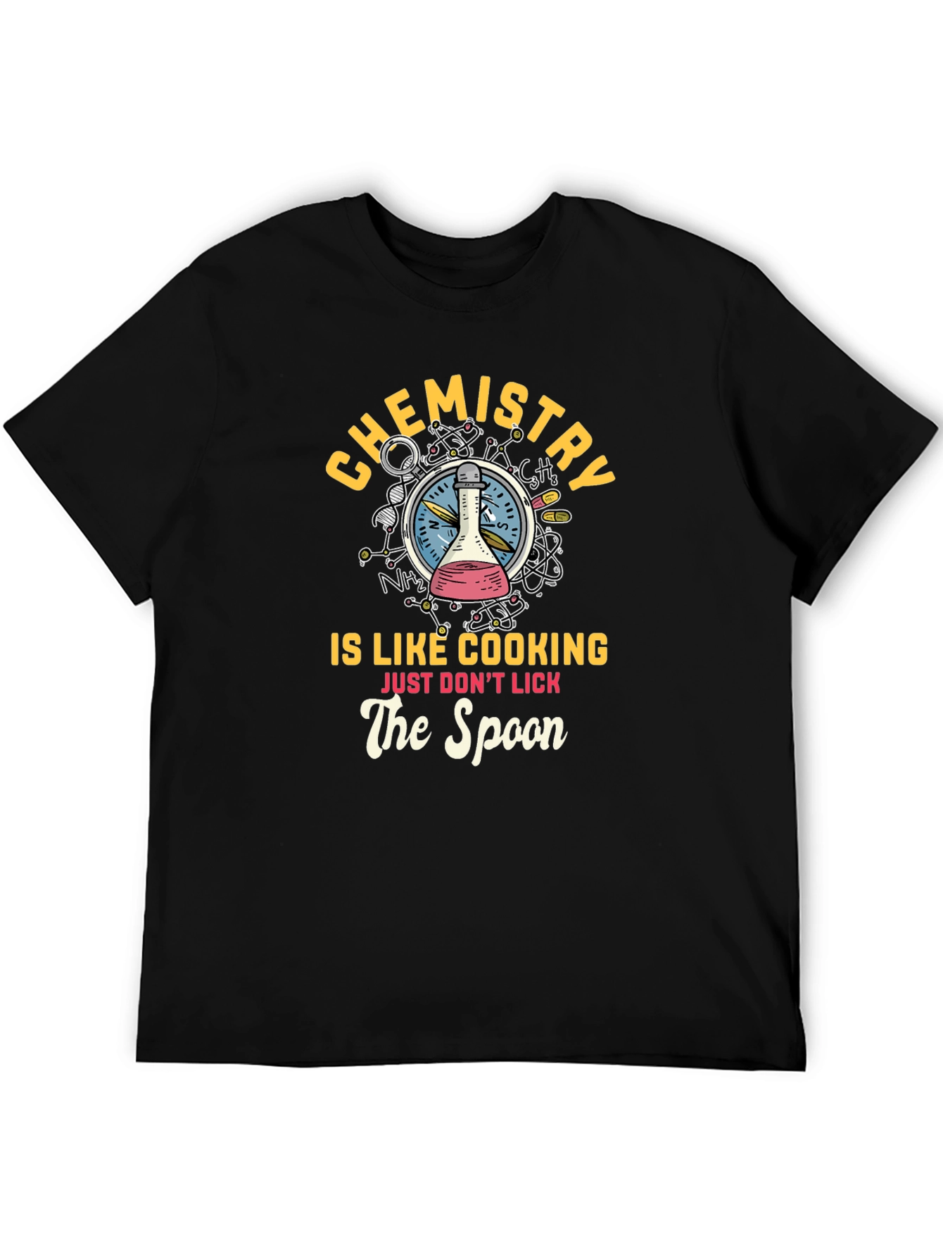 Chemistry Cooking Spoon Graphic T-Shirt