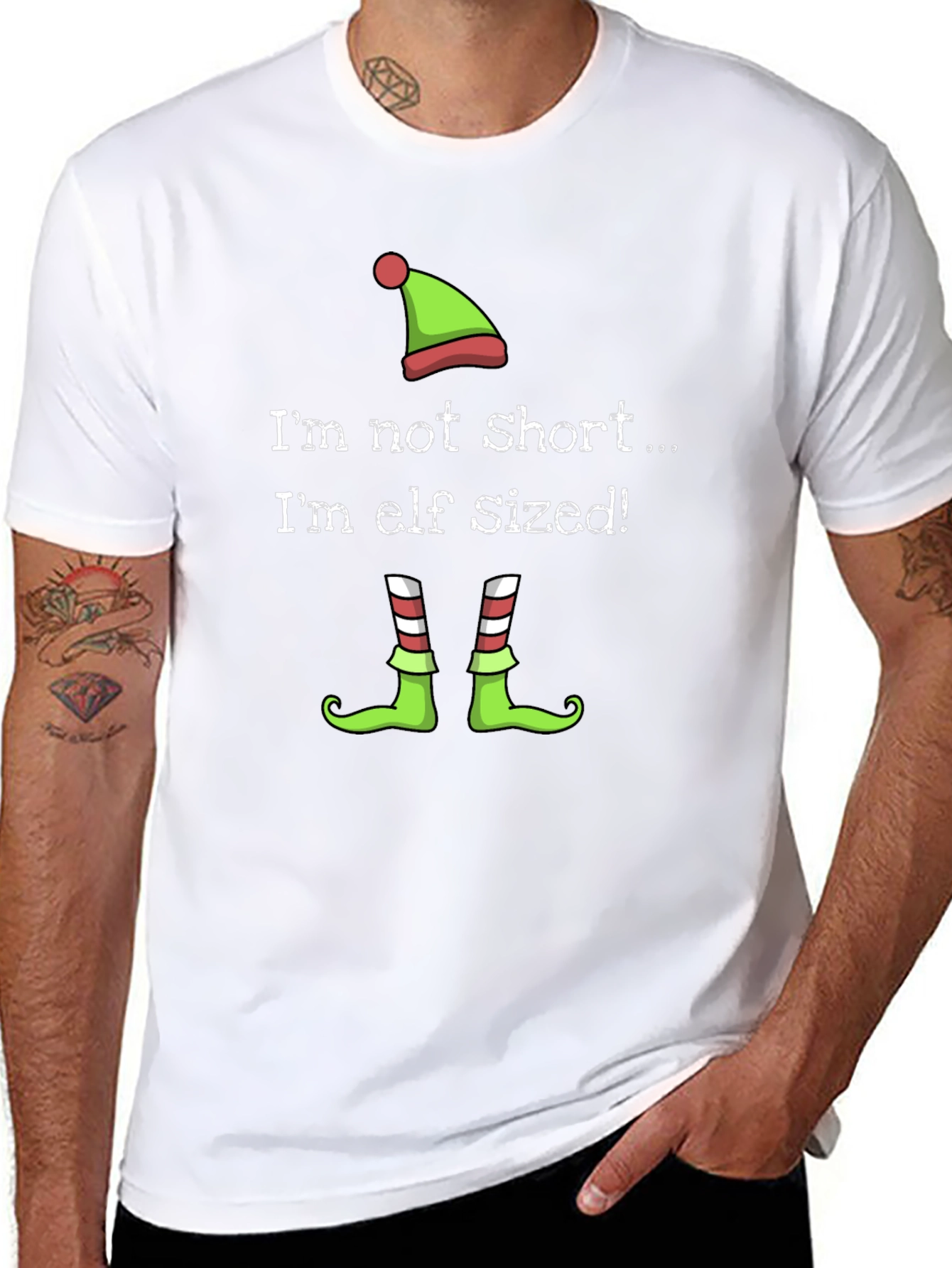Elf Sized Graphic Tee - Holiday Fun