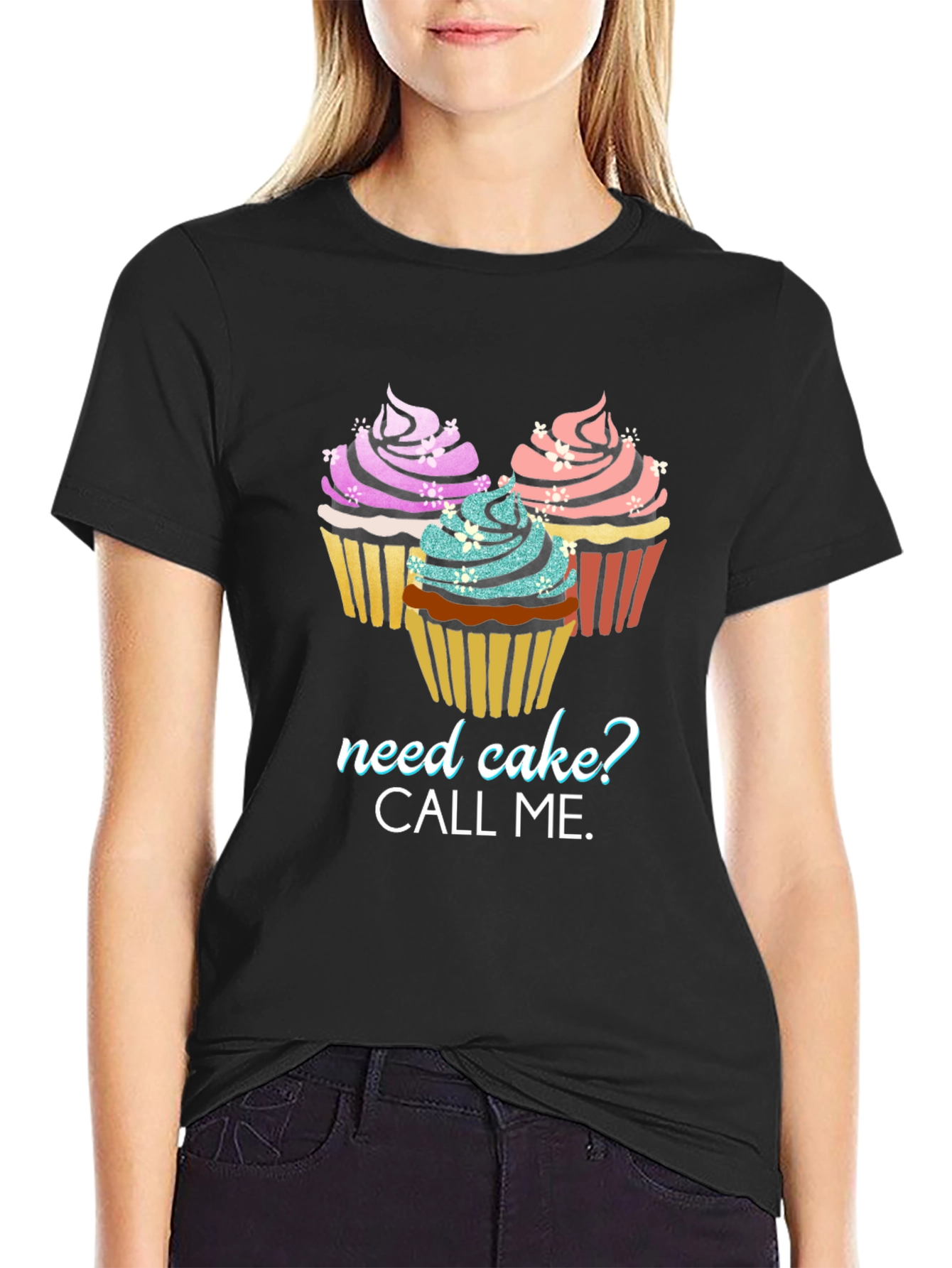 Need Cake? Graphic Tee - Cupcake Lover T-Shirt