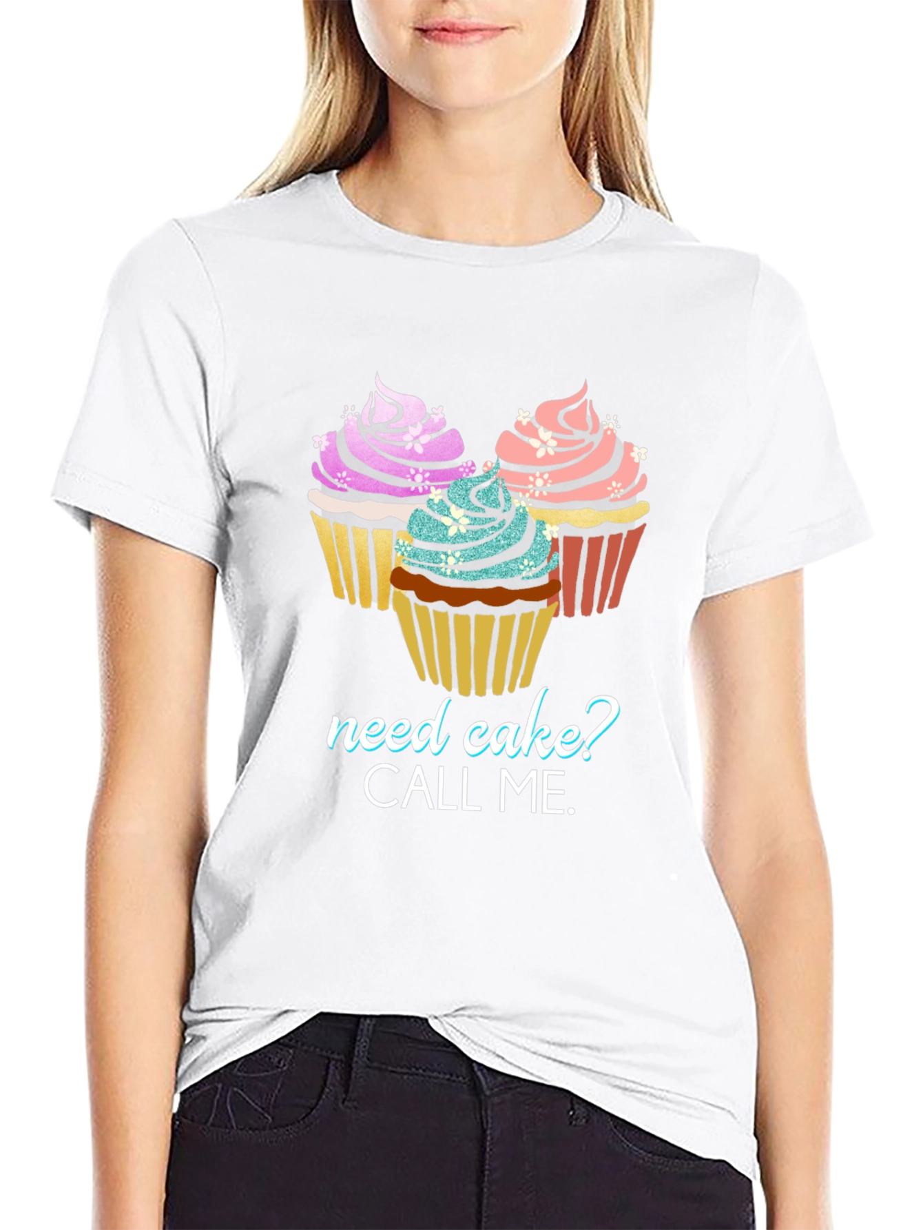 Need Cake? Graphic Tee - Cupcake Lover T-Shirt