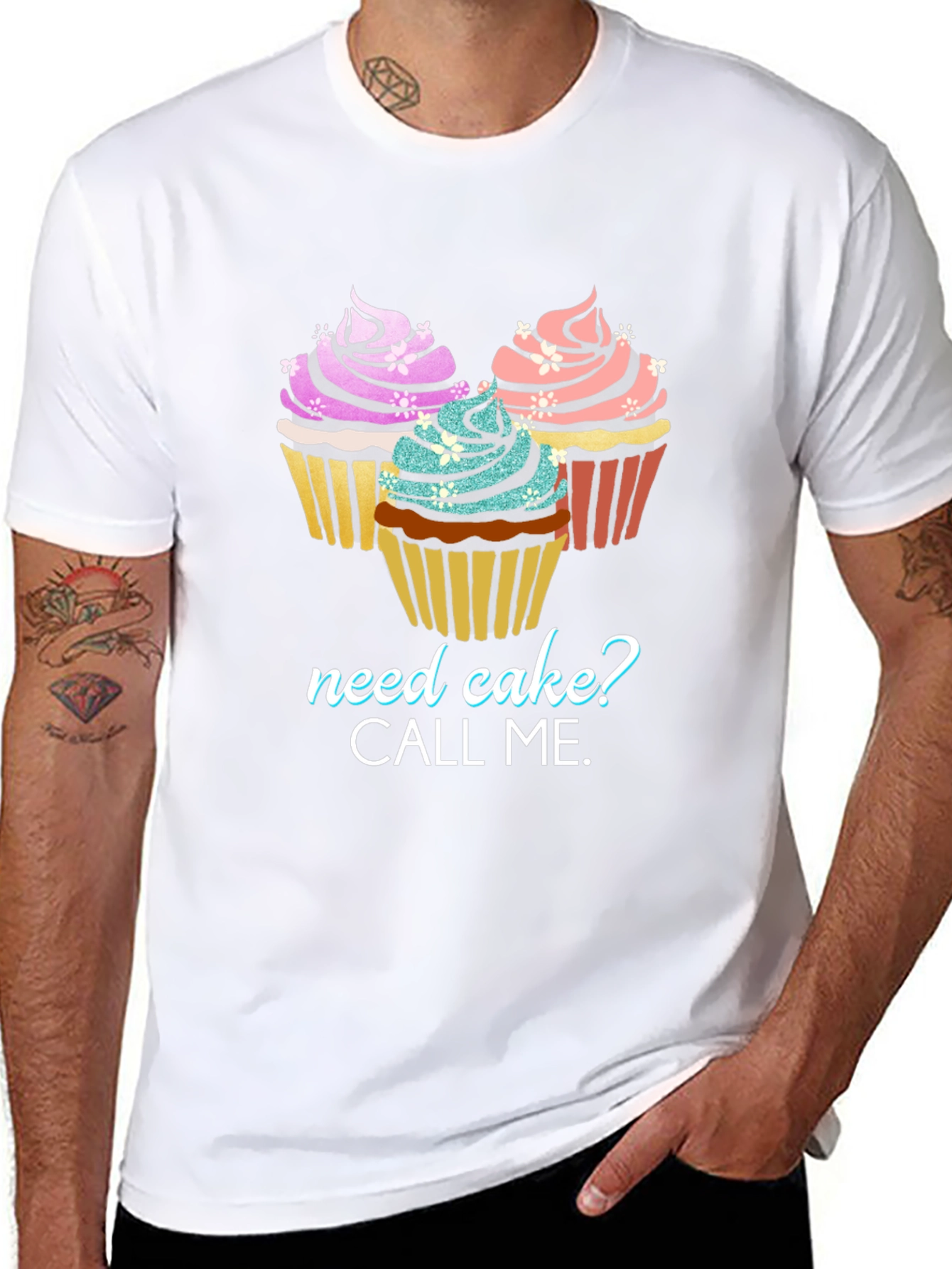 Need Cake? Graphic Tee - Cupcake Lover T-Shirt