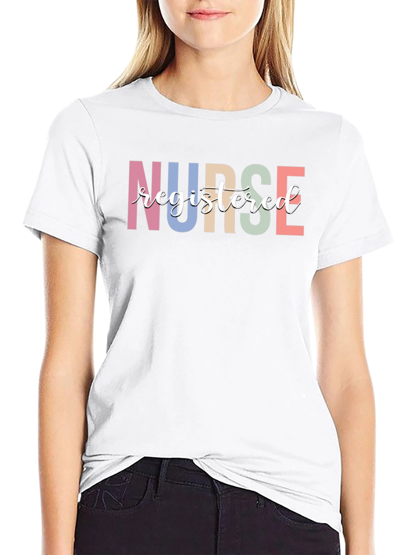 Registered Nurse Graphic Tee - Black
