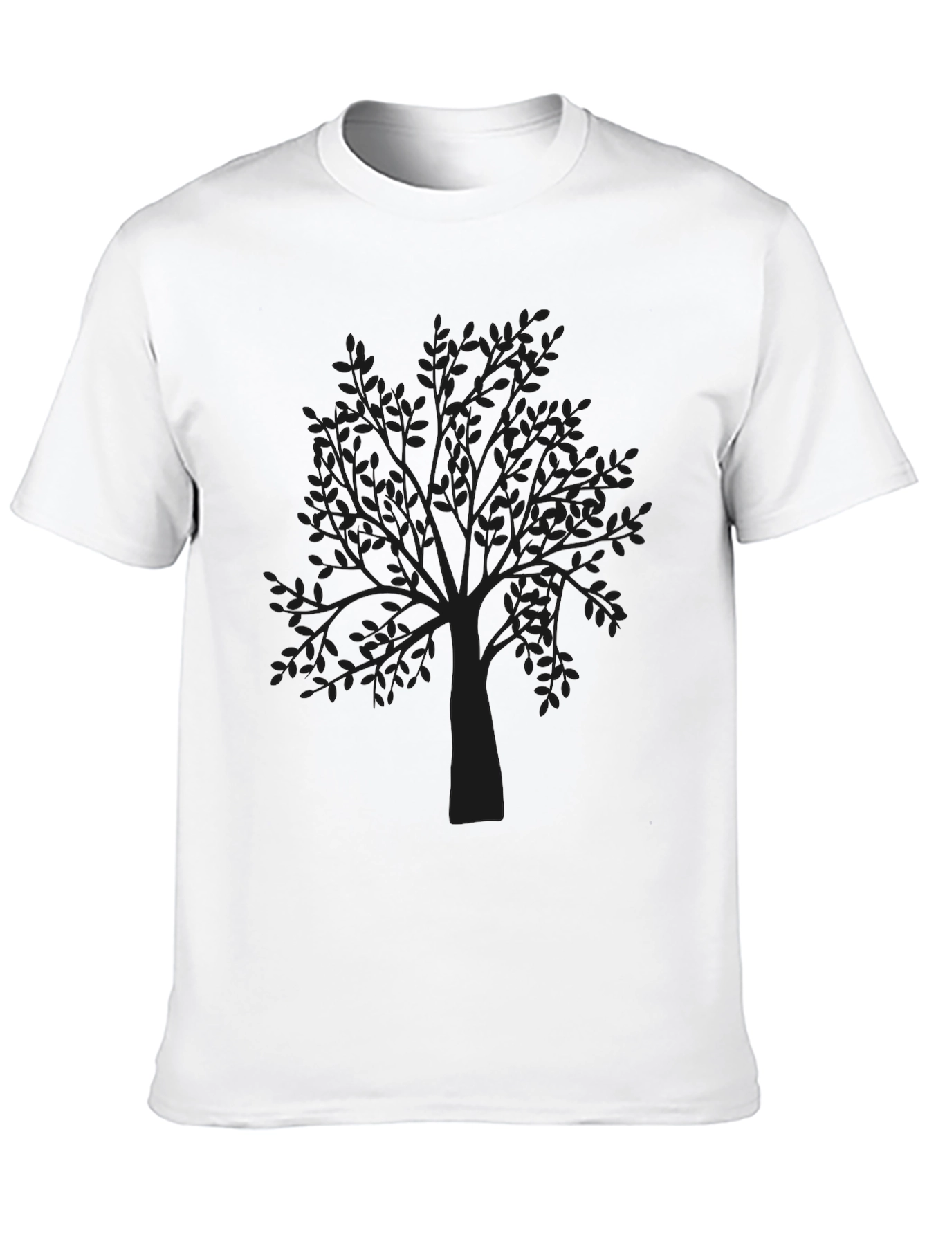 Mens Black Tree Graphic Tee
