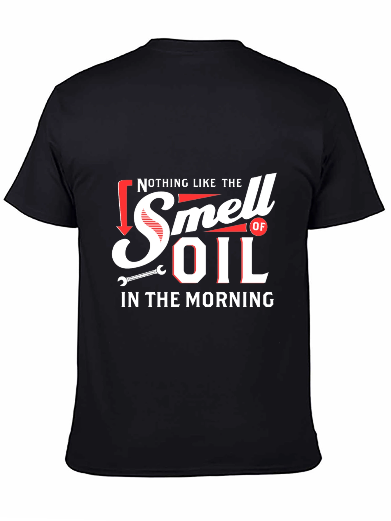 Smell of Oil Morning Black T-Shirt