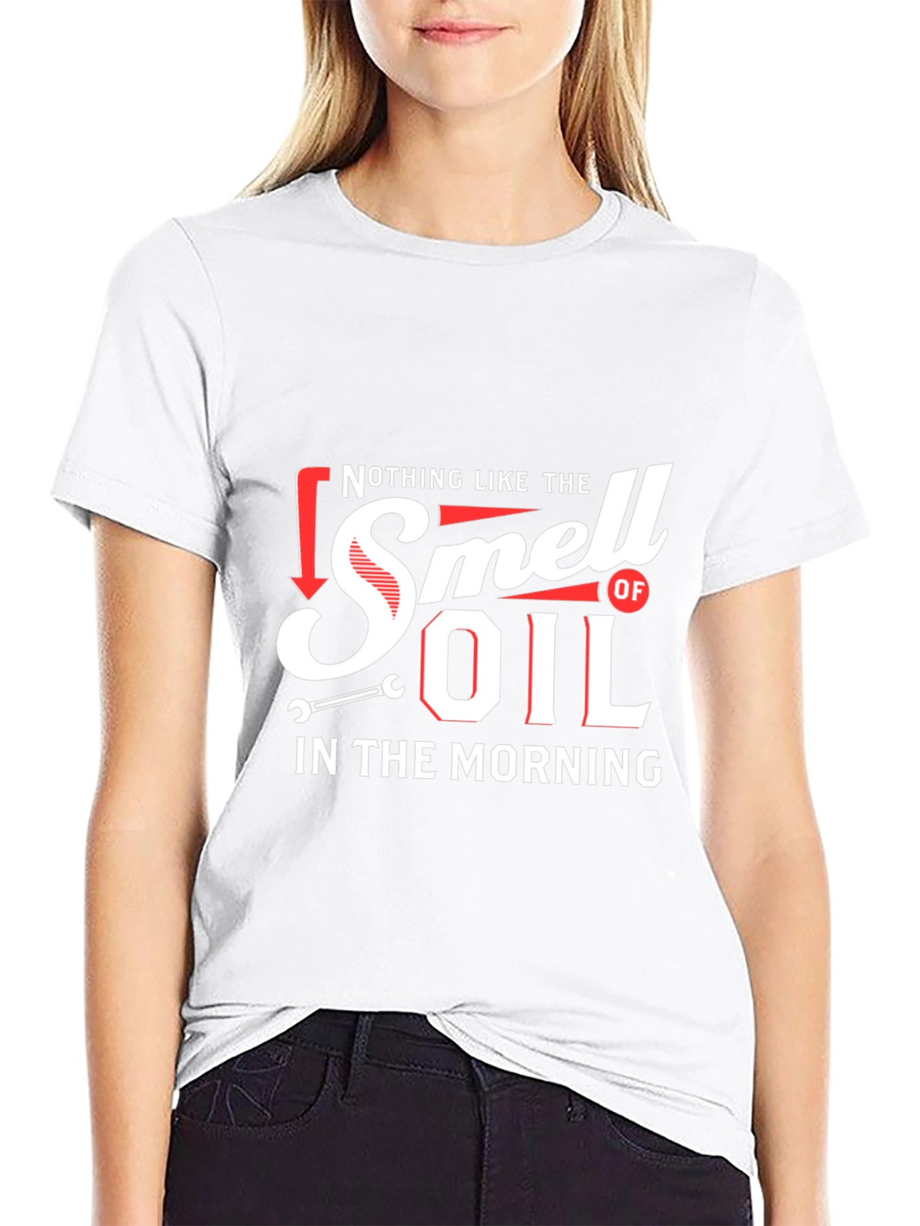 Smell of Oil Morning Black T-Shirt