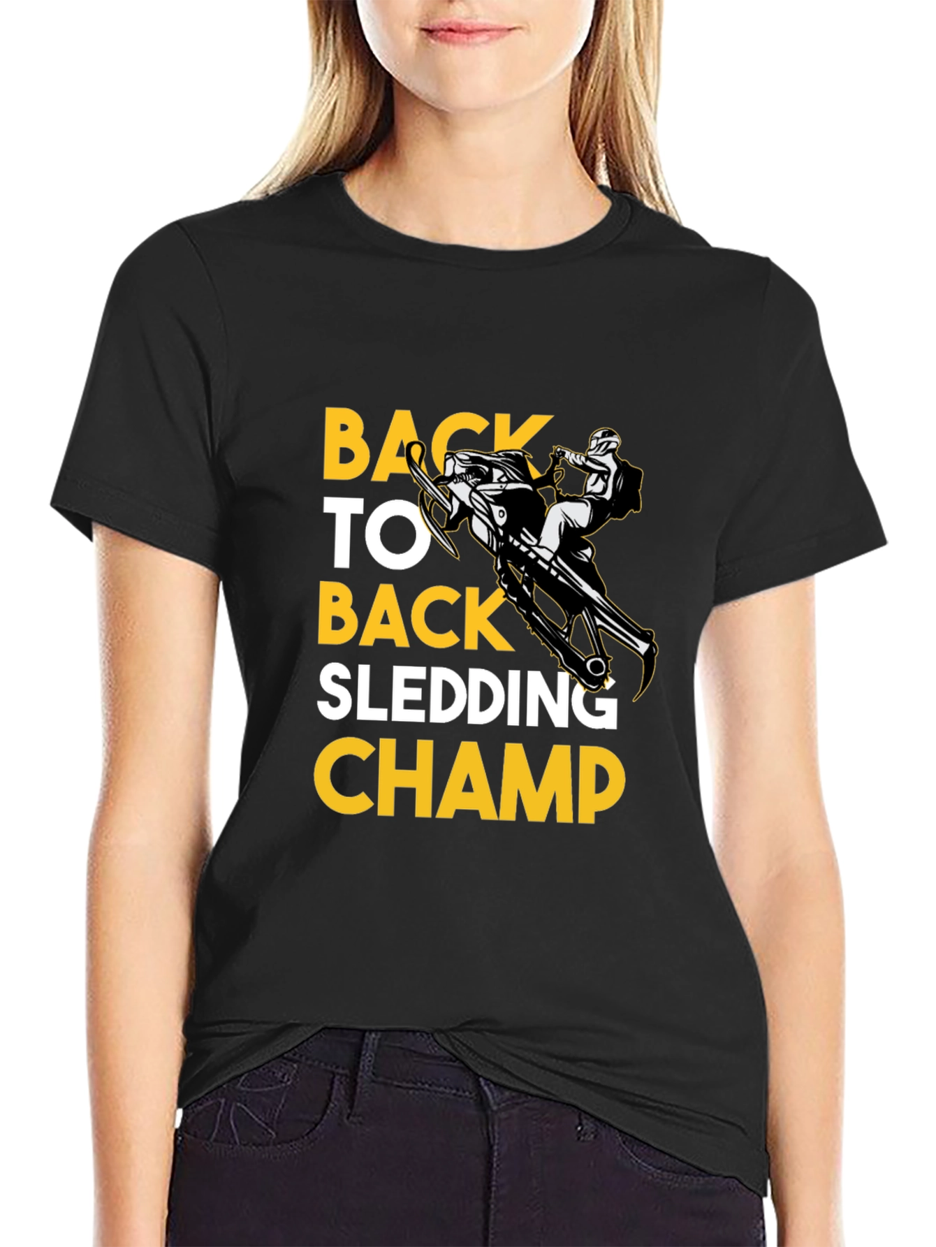 Back to Back Sledding Champ Graphic Tee
