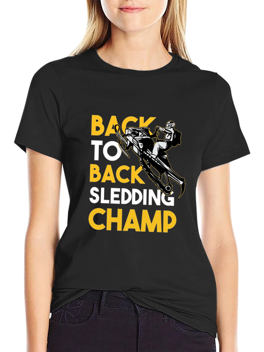 Back to Back Sledding Champ Graphic Tee