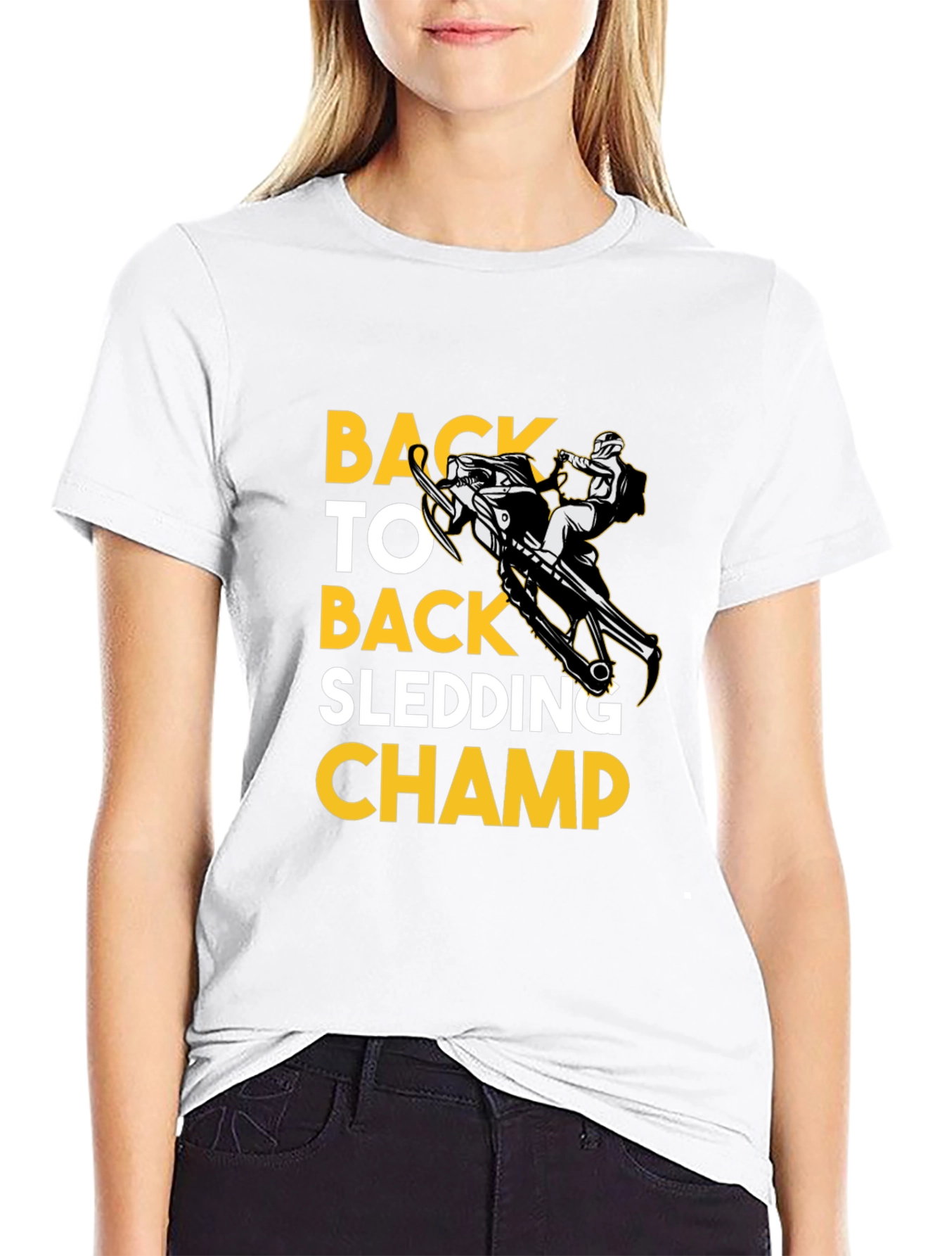Back to Back Sledding Champ Graphic Tee