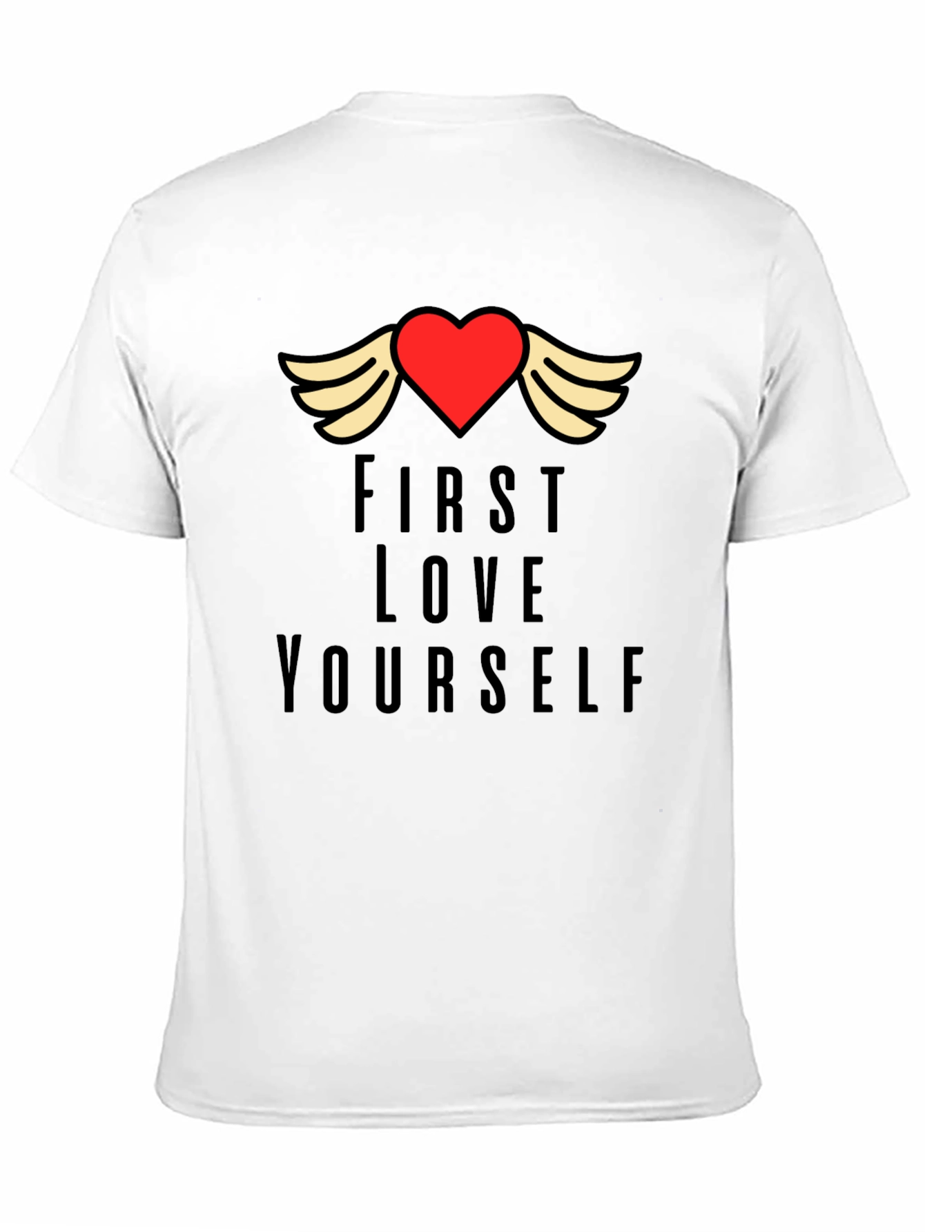 First Love Yourself Graphic Tee - Black