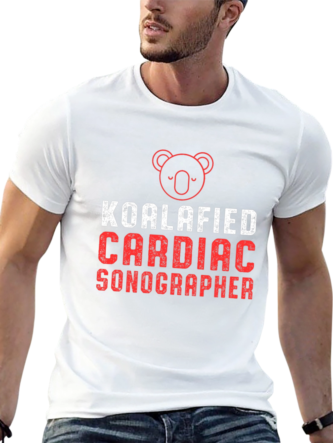 Koalafied Cardiac Sonographer Black T-Shirt