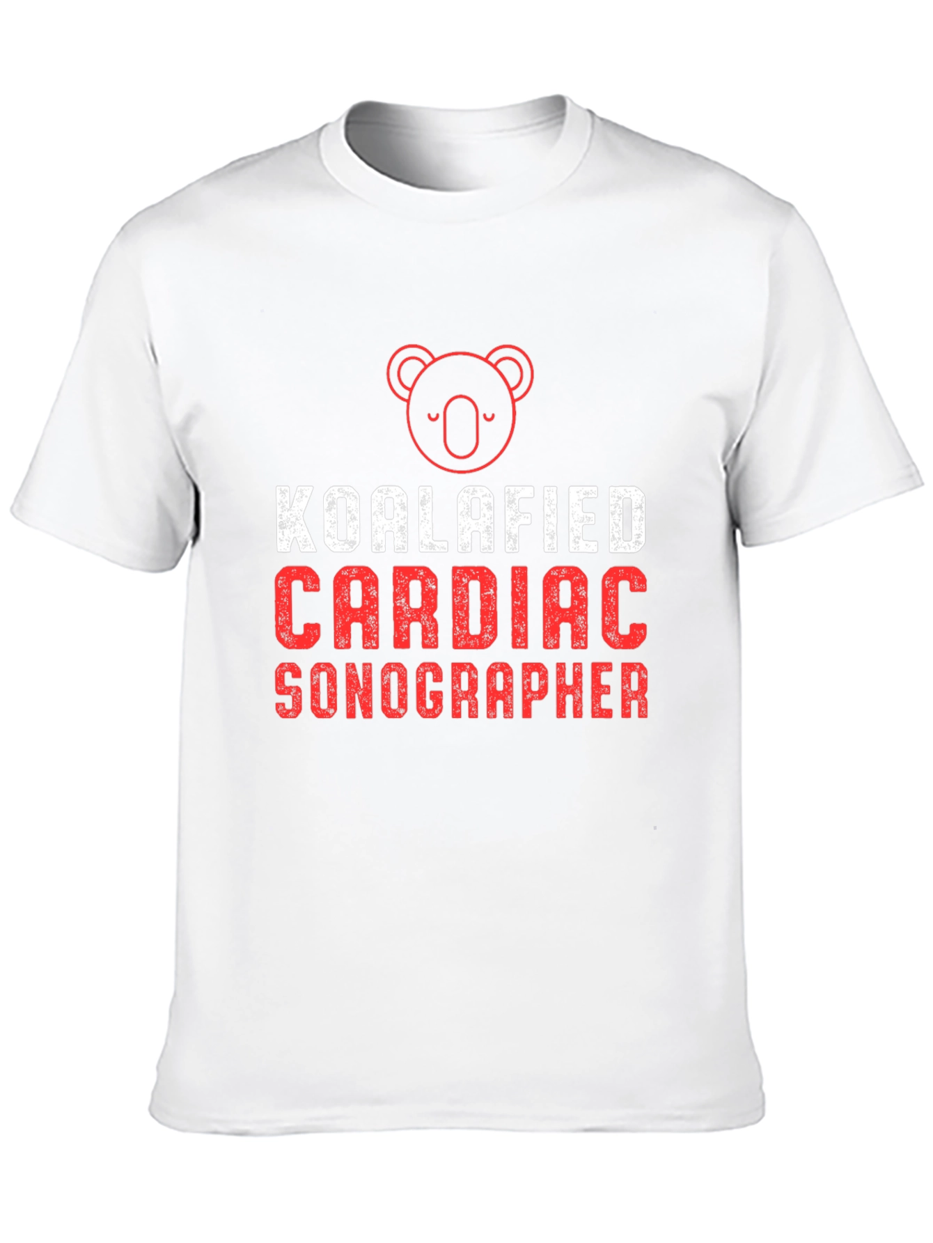 Koalafied Cardiac Sonographer Black T-Shirt