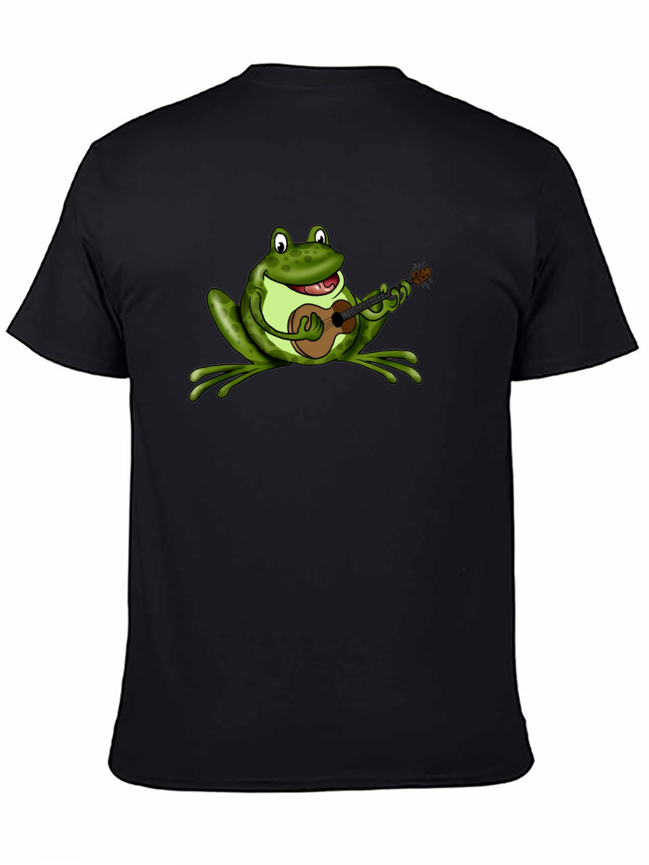 Frog Playing Ukulele Graphic T-Shirt