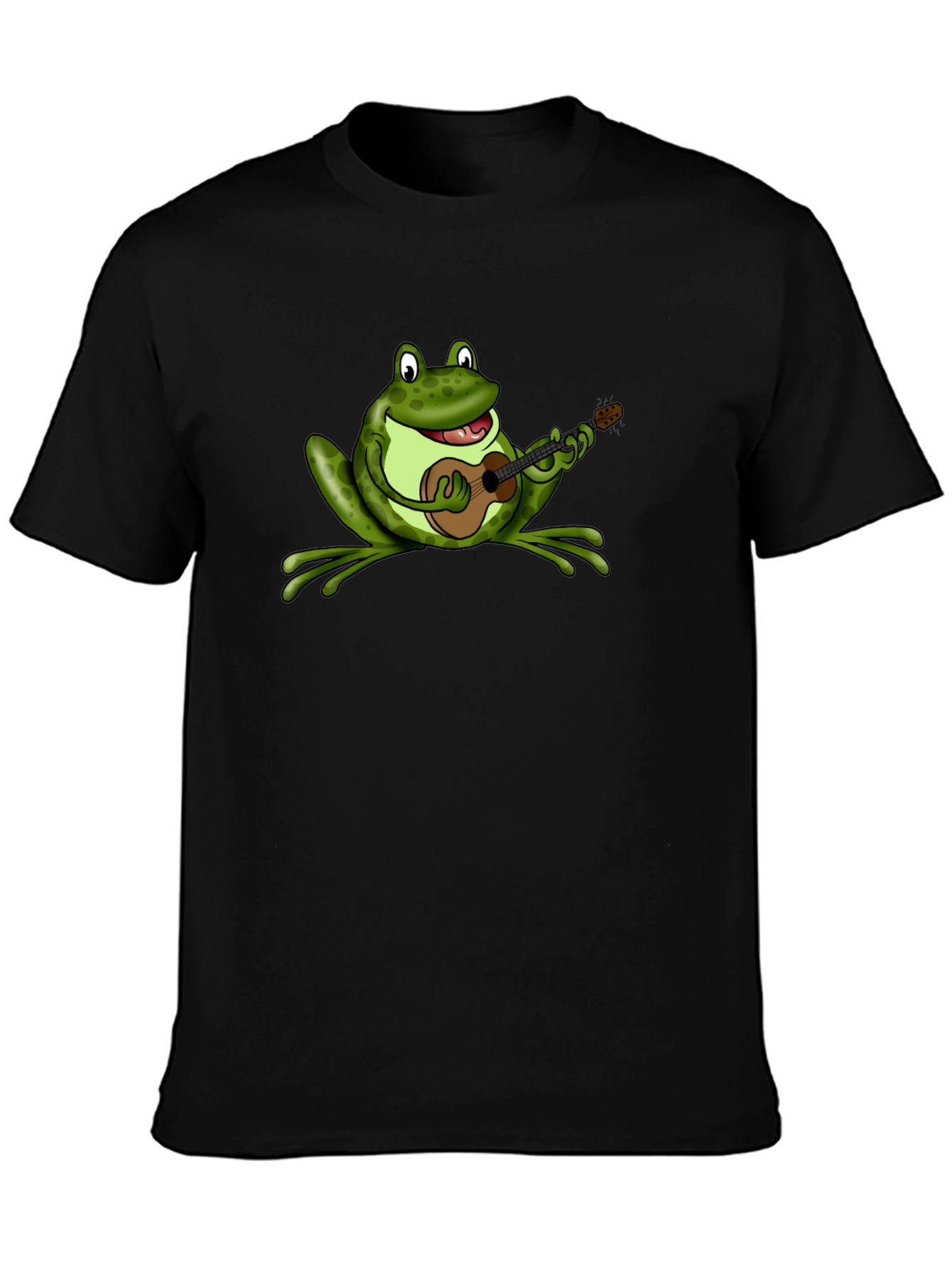 Frog Playing Ukulele Graphic T-Shirt