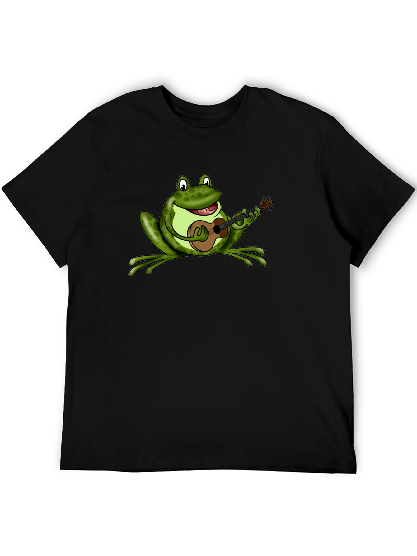 Frog Playing Ukulele Graphic T-Shirt