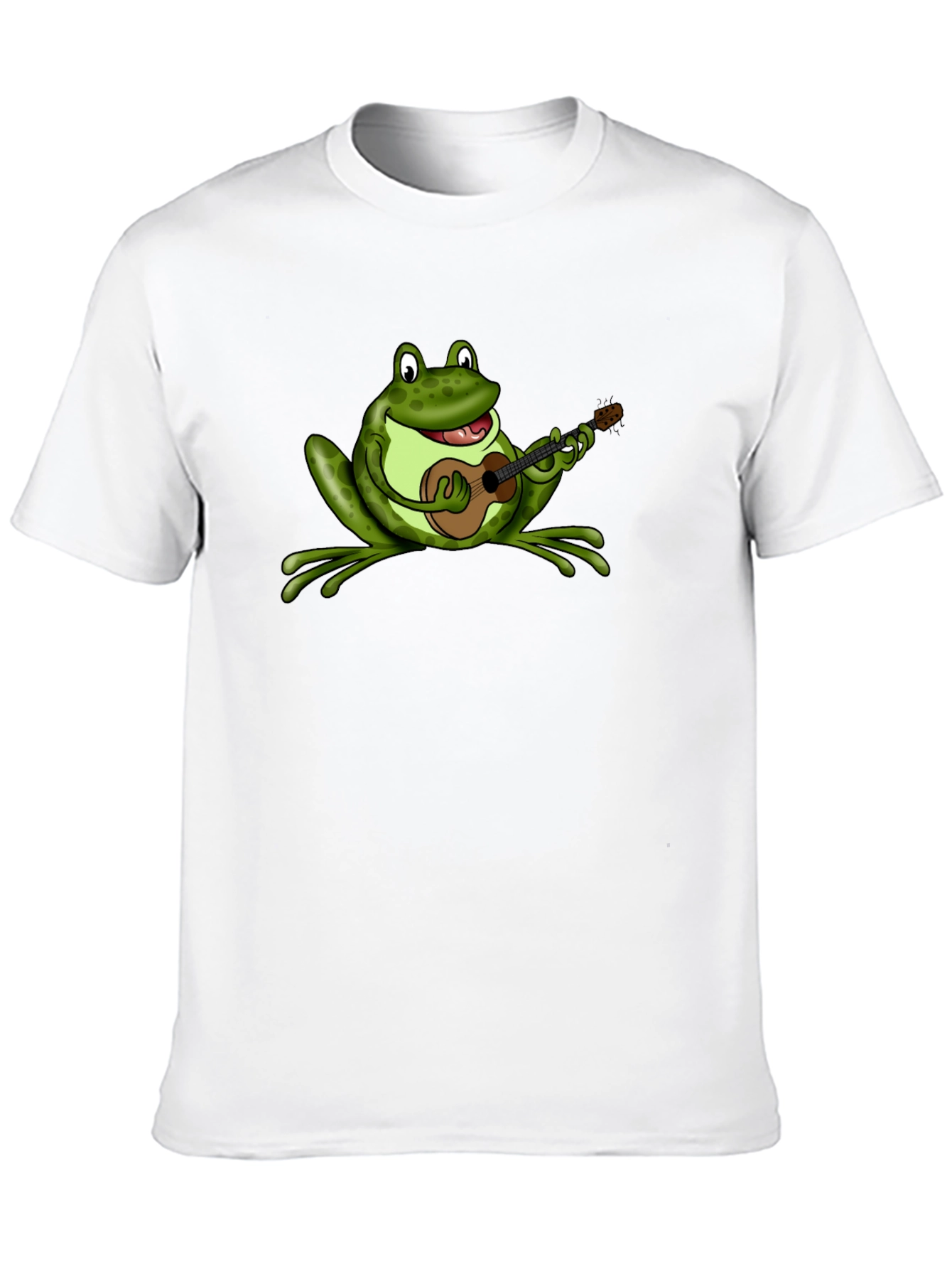 Frog Playing Ukulele Graphic T-Shirt