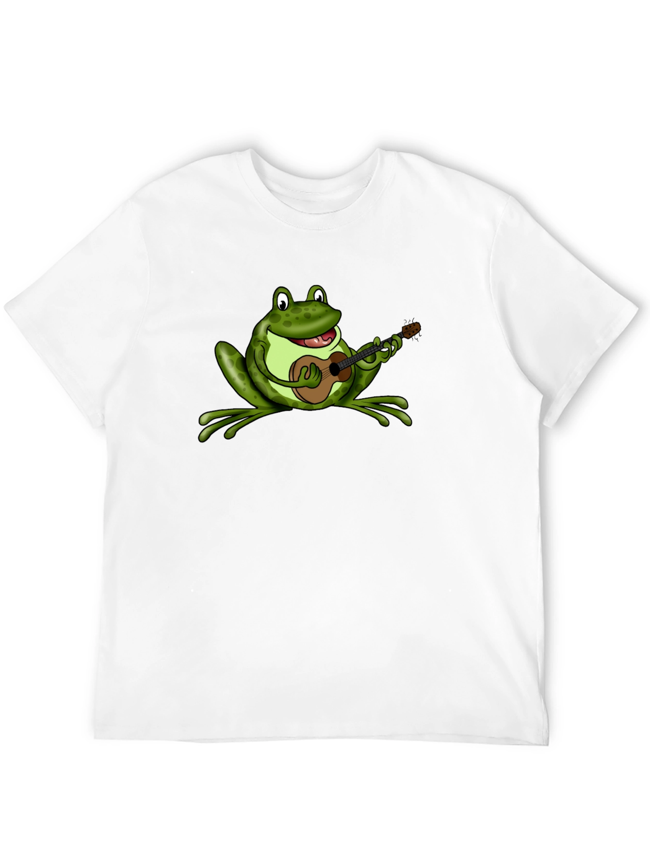 Frog Playing Ukulele Graphic T-Shirt