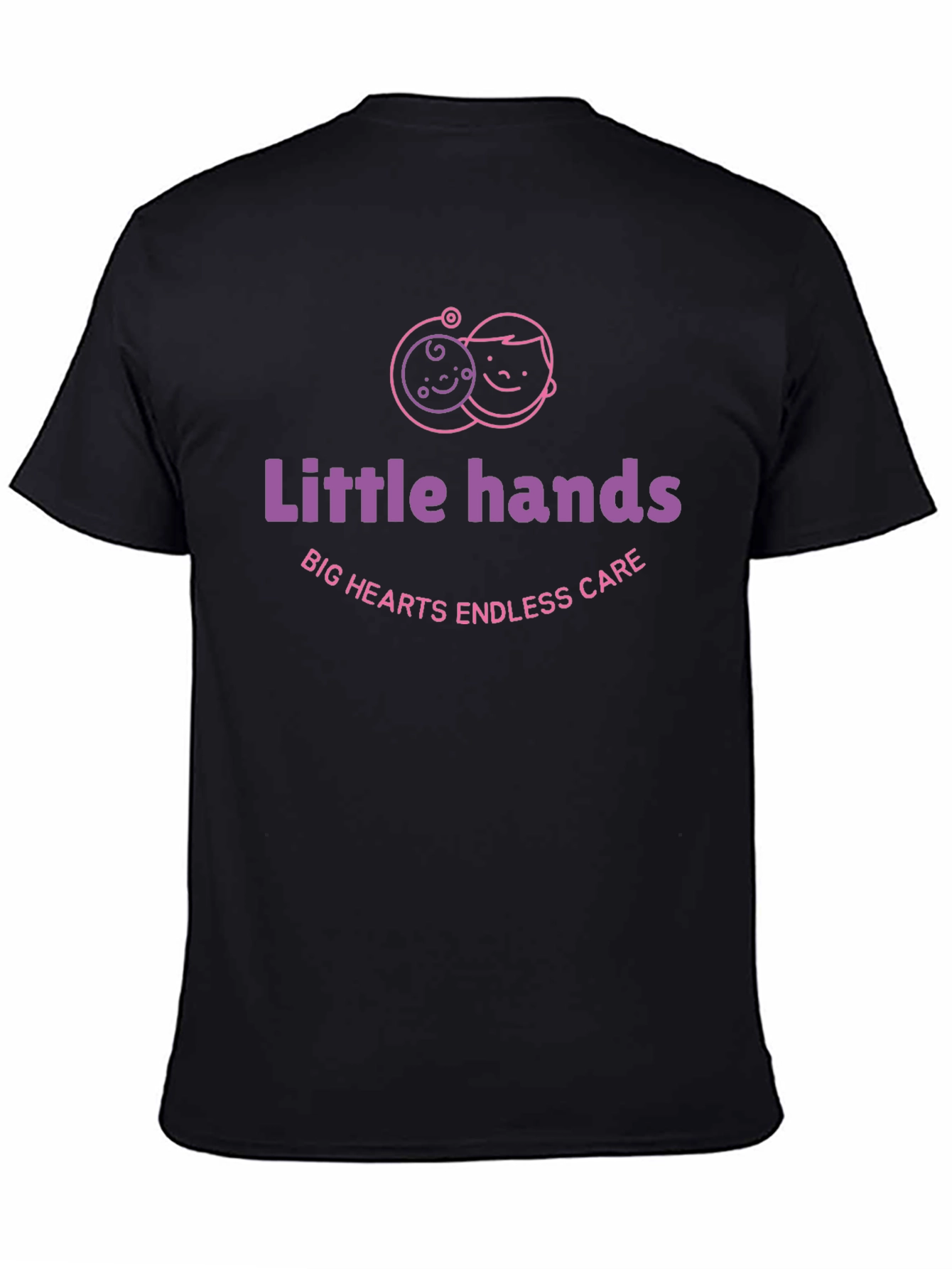 Little Hands Big Hearts Black T-Shirt