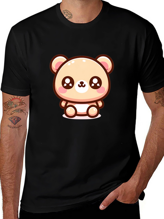 Kawaii Bear Graphic Tee - Soft & Stylish