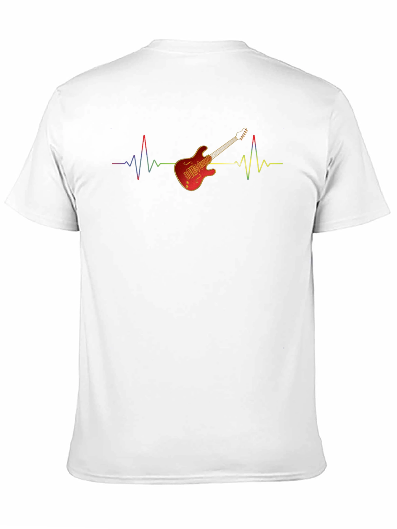 Guitar Heartbeat Graphic T-Shirt