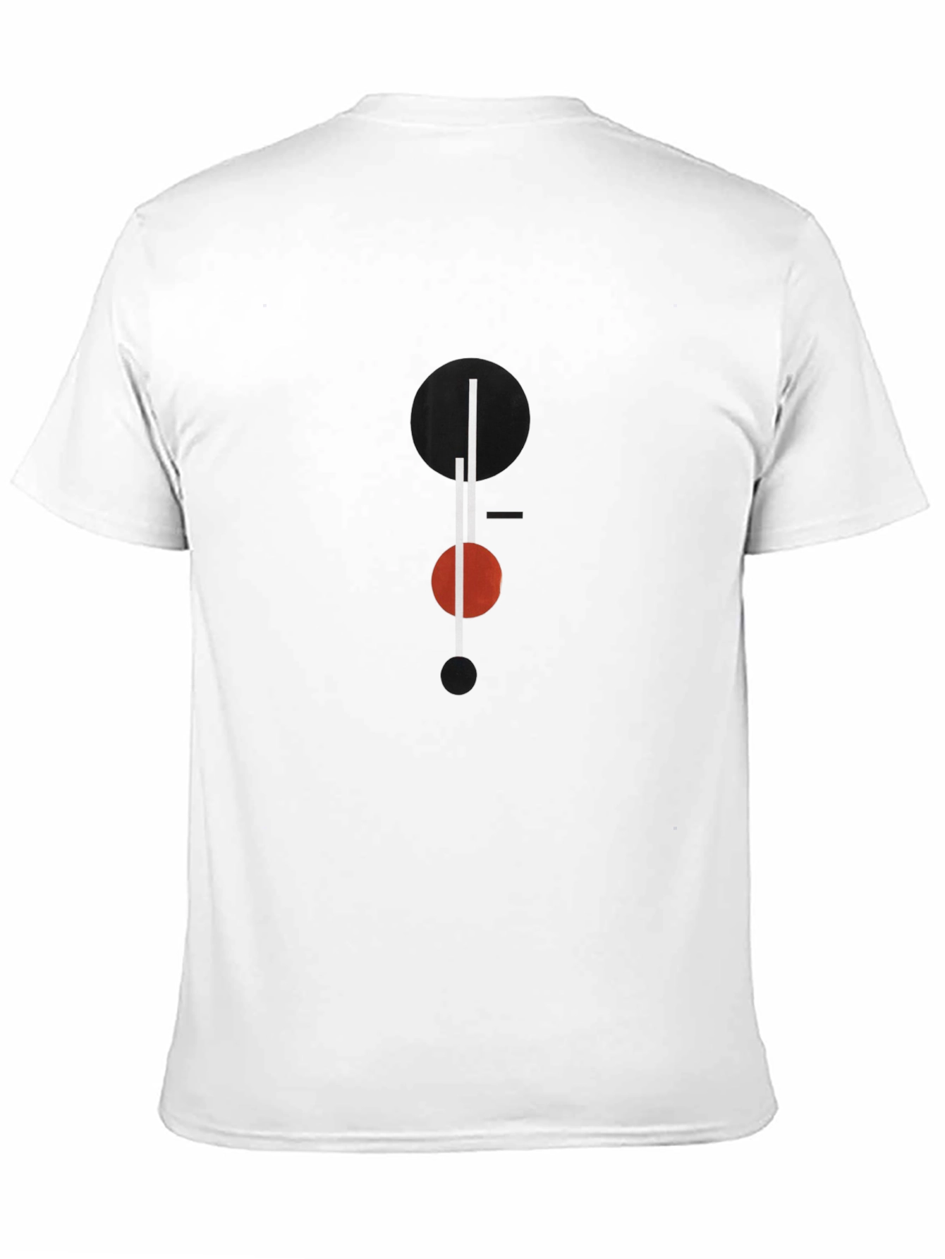 Modern Geometric Graphic Black T-Shirt